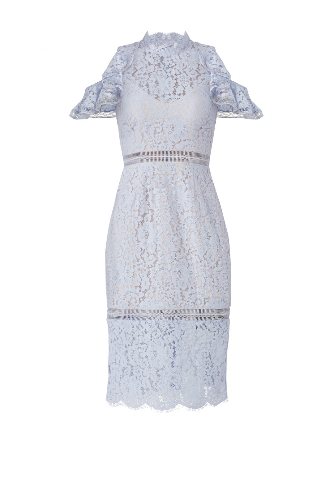 chinese dress ladies Keepsake Women's Wild Love Flutter Sleeve Burnout Lace Fit & Flare Mini  Dress, Navy, Large: Buy Online at Best Price in UAE main image 1