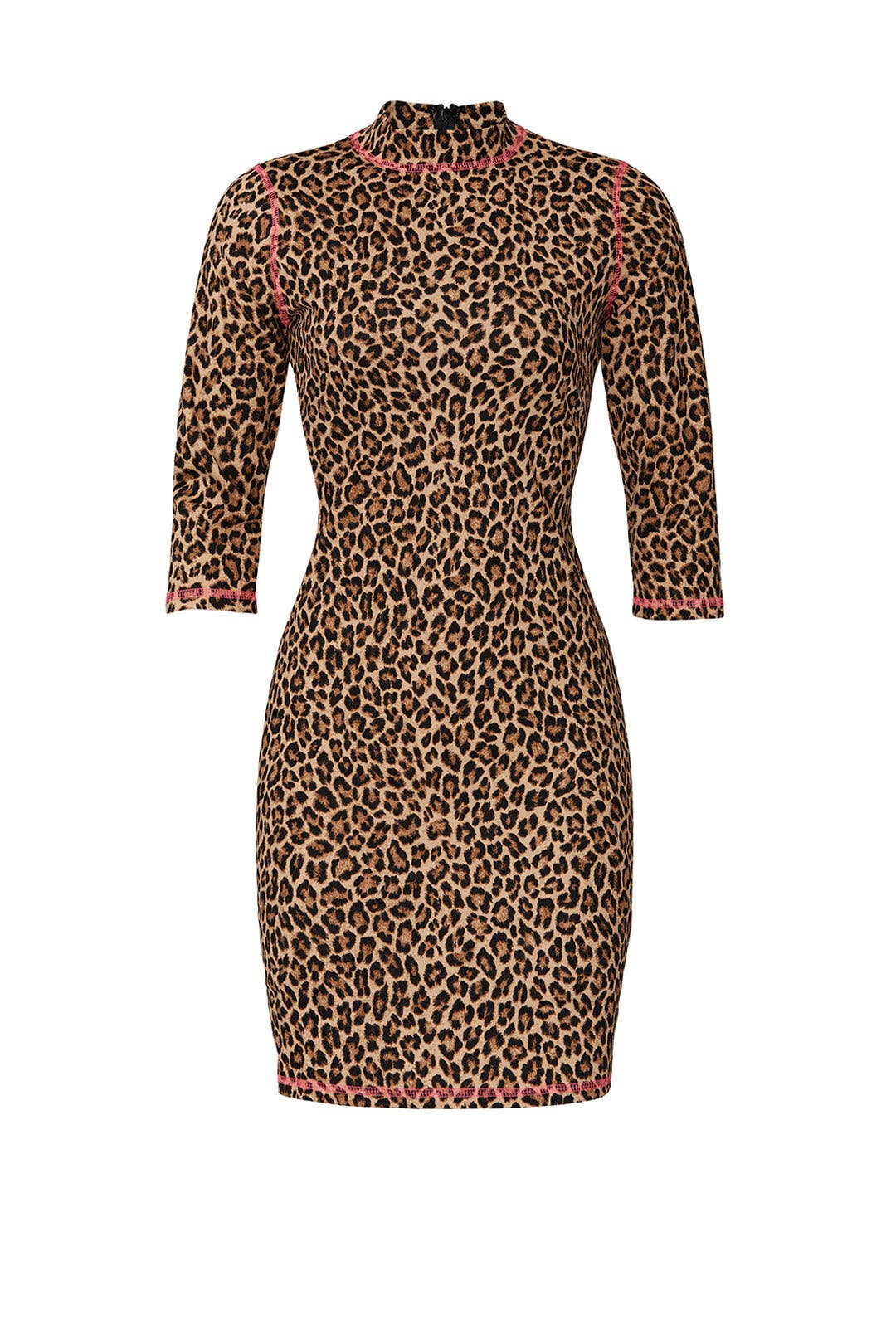 Leopard Mock Neck Dress by Slate & Willow for $30 | Rent the Runway