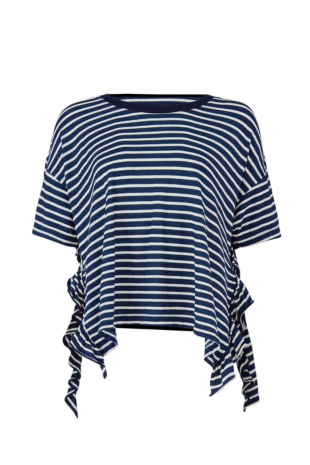 The Side Slit Ruffle Tee by Current/Elliott 3