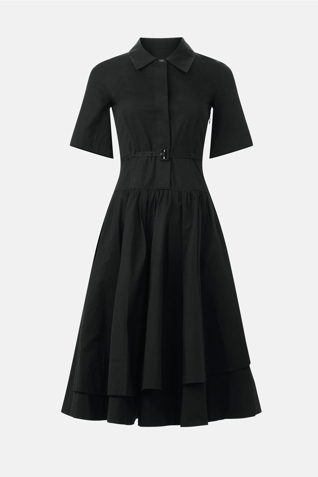 Short Sleeved Belted Dress by Co