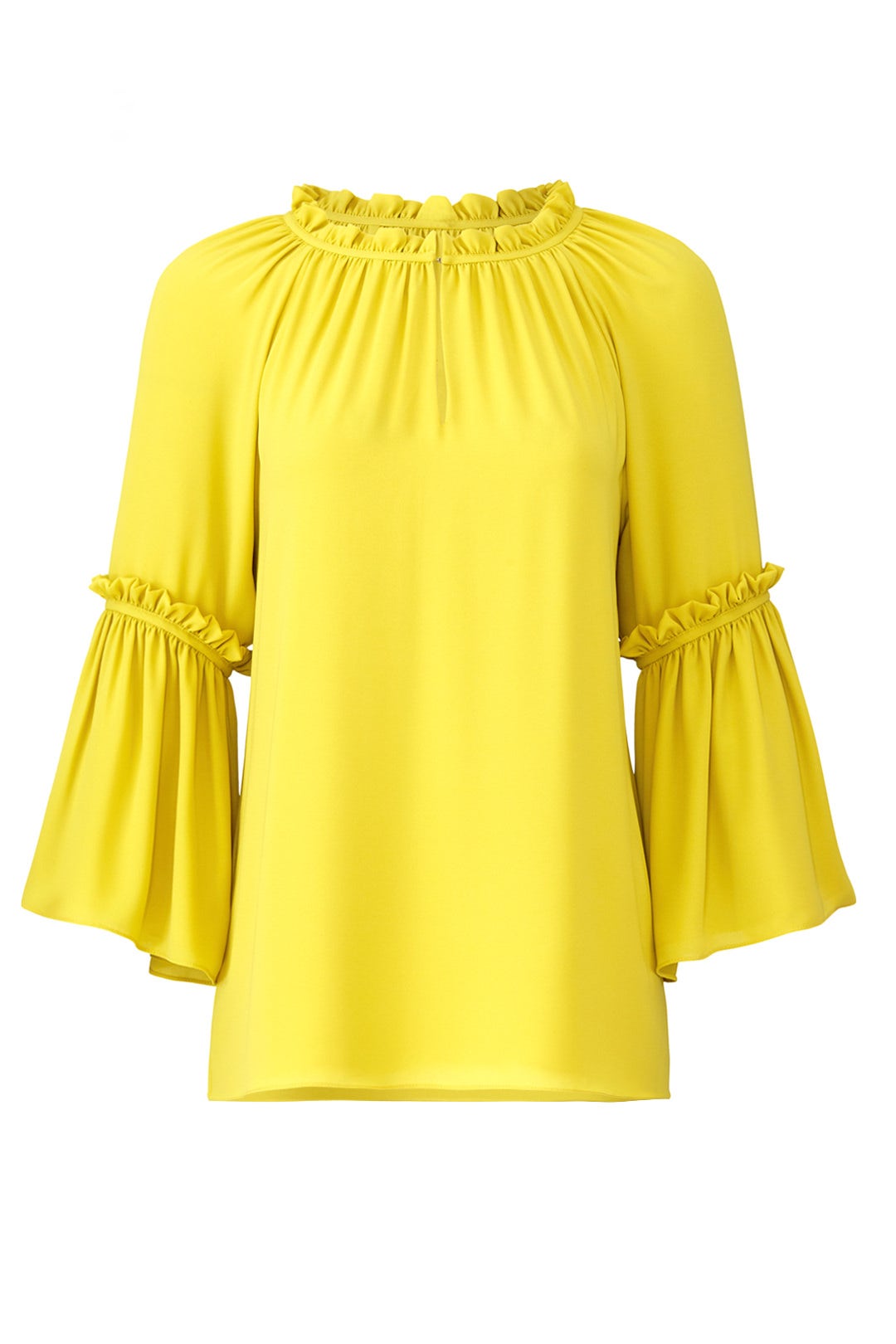 Citron Peasant Top by Josie Natori