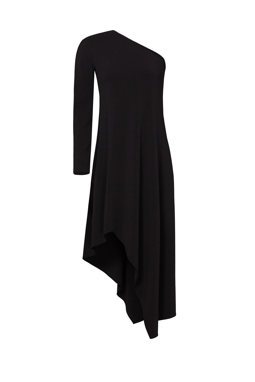 Black Asymmetrical Midi Dress by Narciso Rodriguez 3