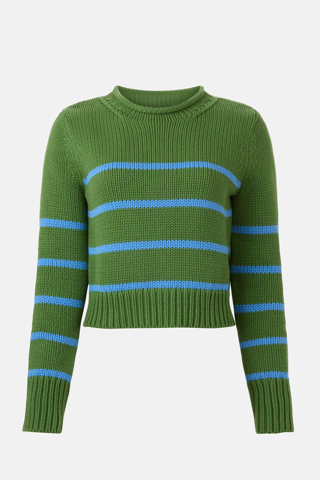 Sage Stripe Turtleneck Sweater by Sweet Baby Jamie | Rent the Runway