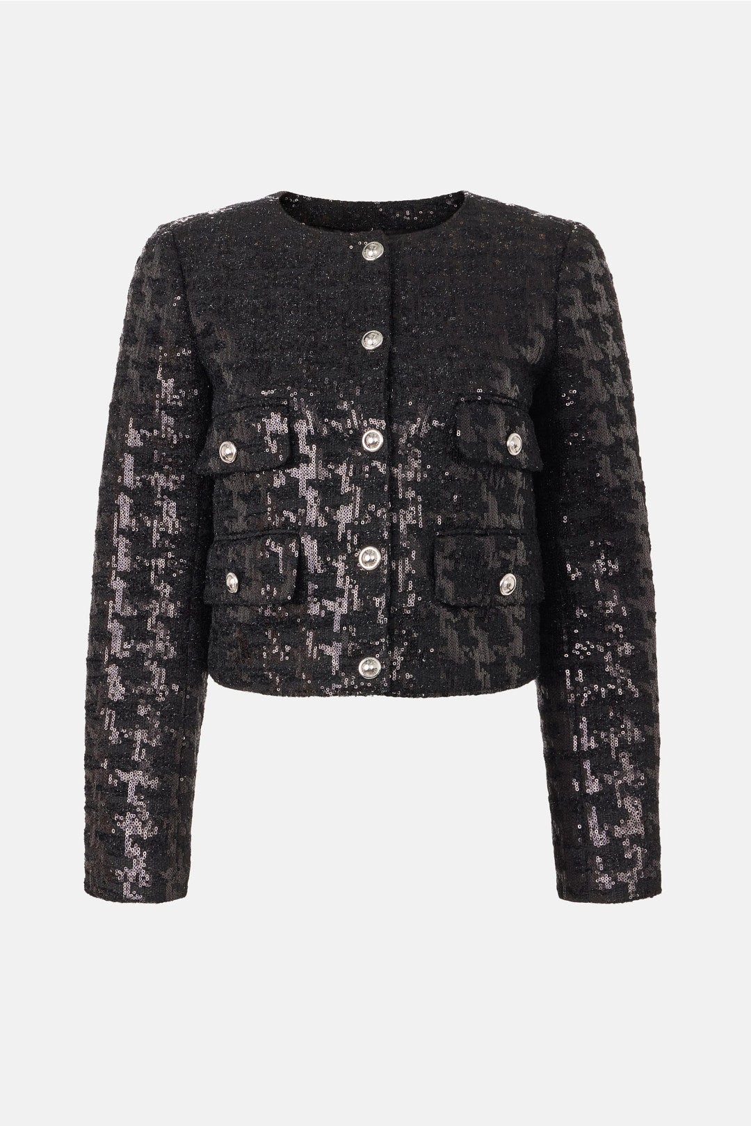 Sequin Tweed Cropped Jacket by MICHAEL KORS 4