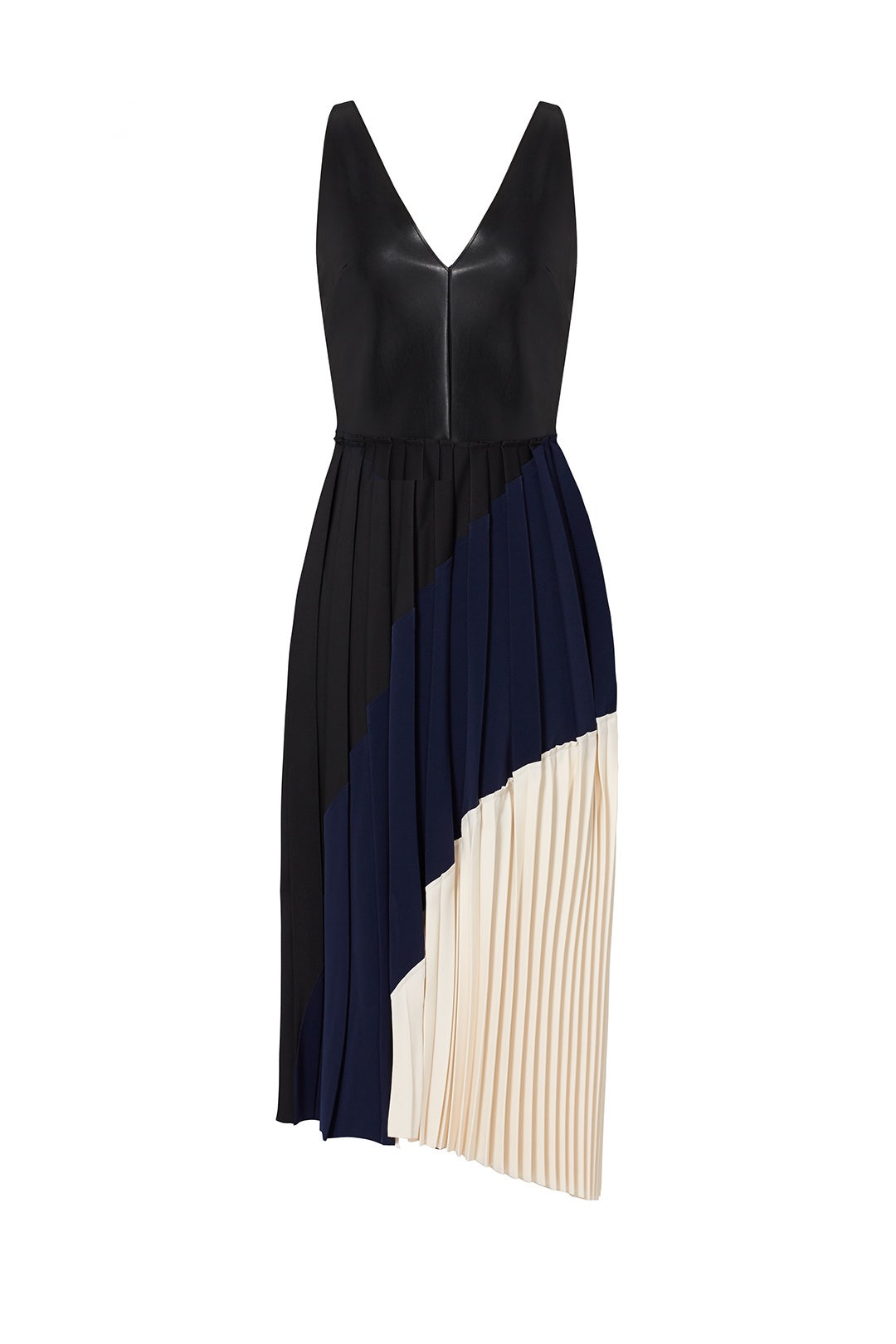 Colorblock Pleated Dress by Cedric Charlier 3