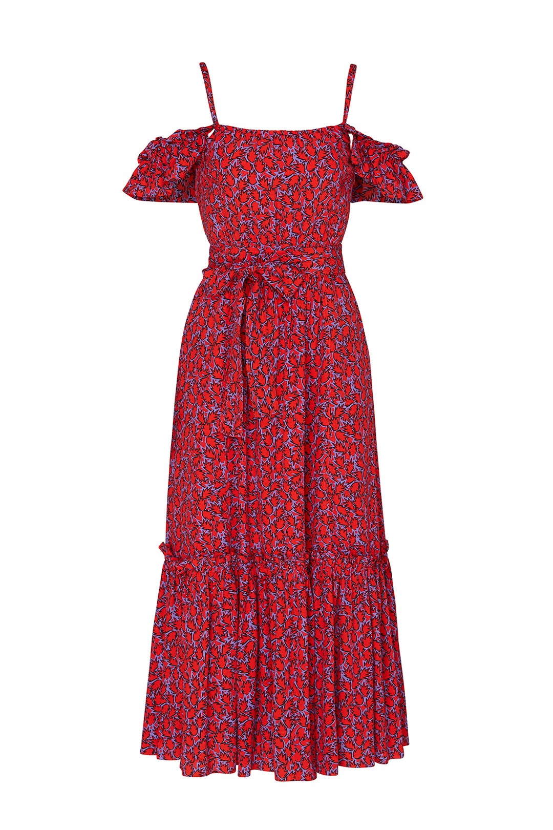 Iris Poppy Ruffle Cami Dress by Derek Lam 10 Crosby 3