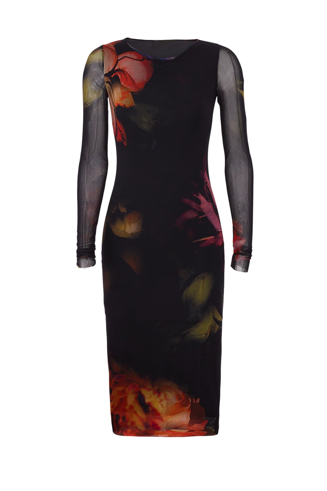 Block Floral Sheath by Fuzzi
