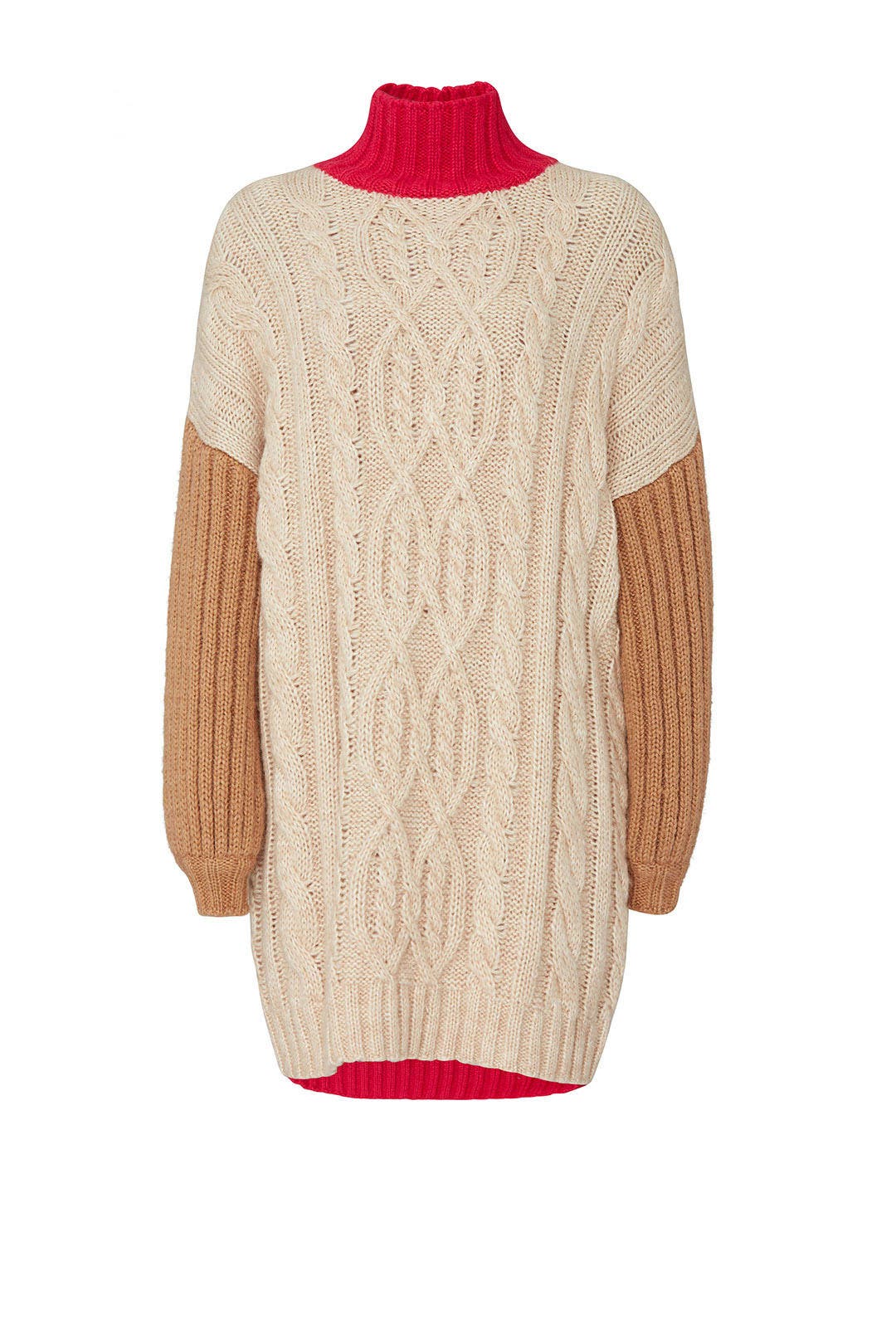 Colorblock Oversized Turtleneck by Moon River