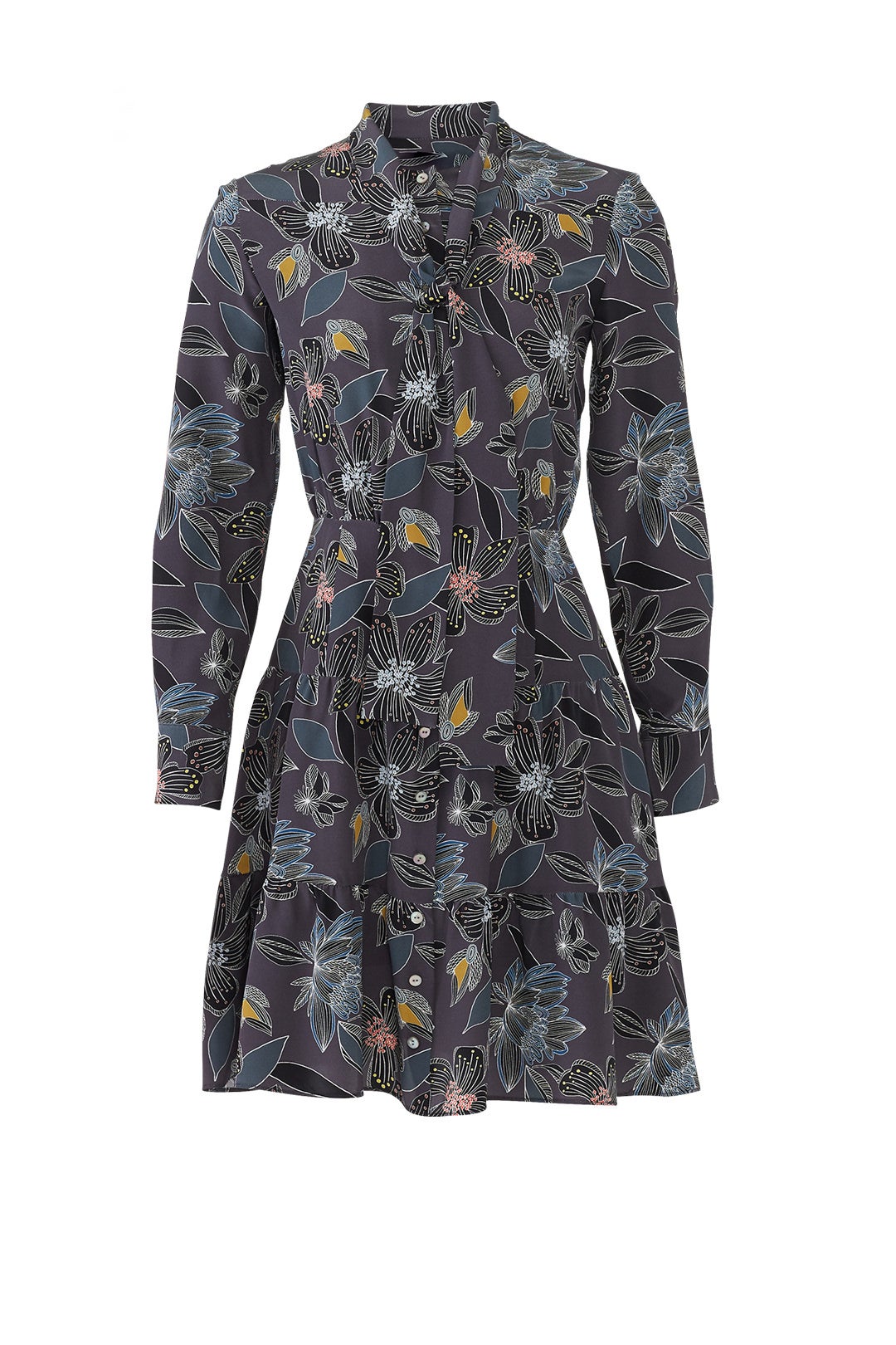 Tie Floral Dress by Becken