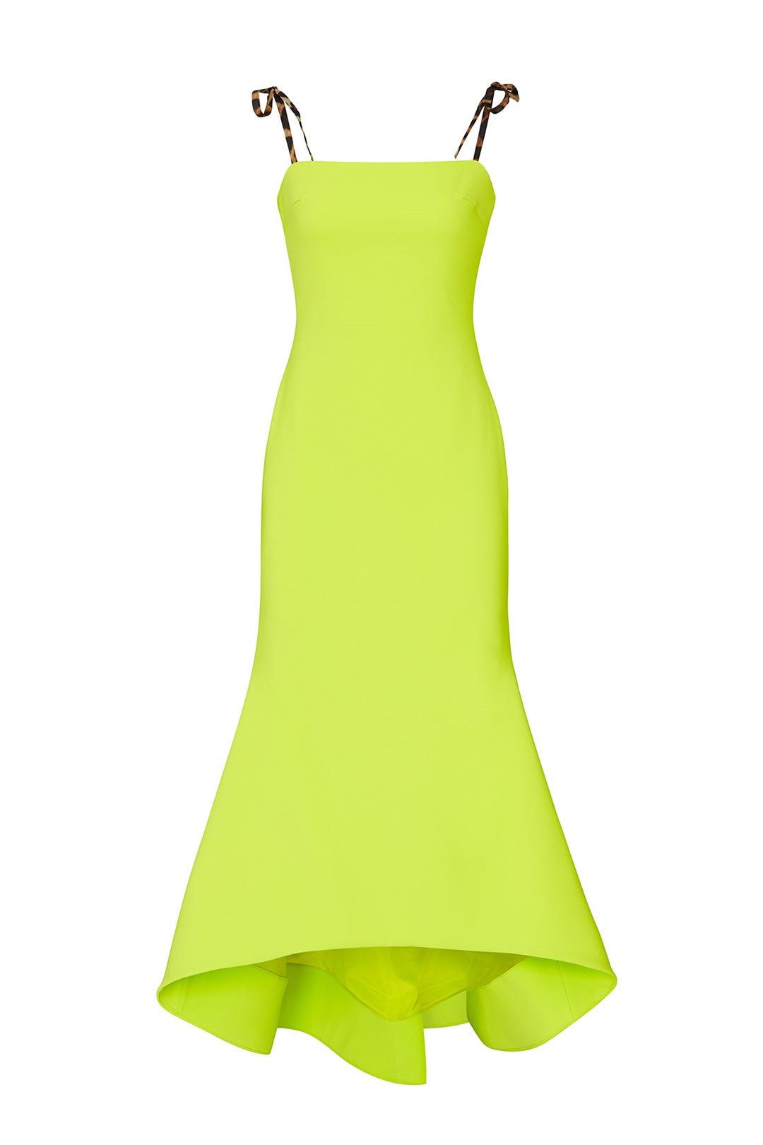 Leopard Ties Green Sheath by Christian Siriano 3