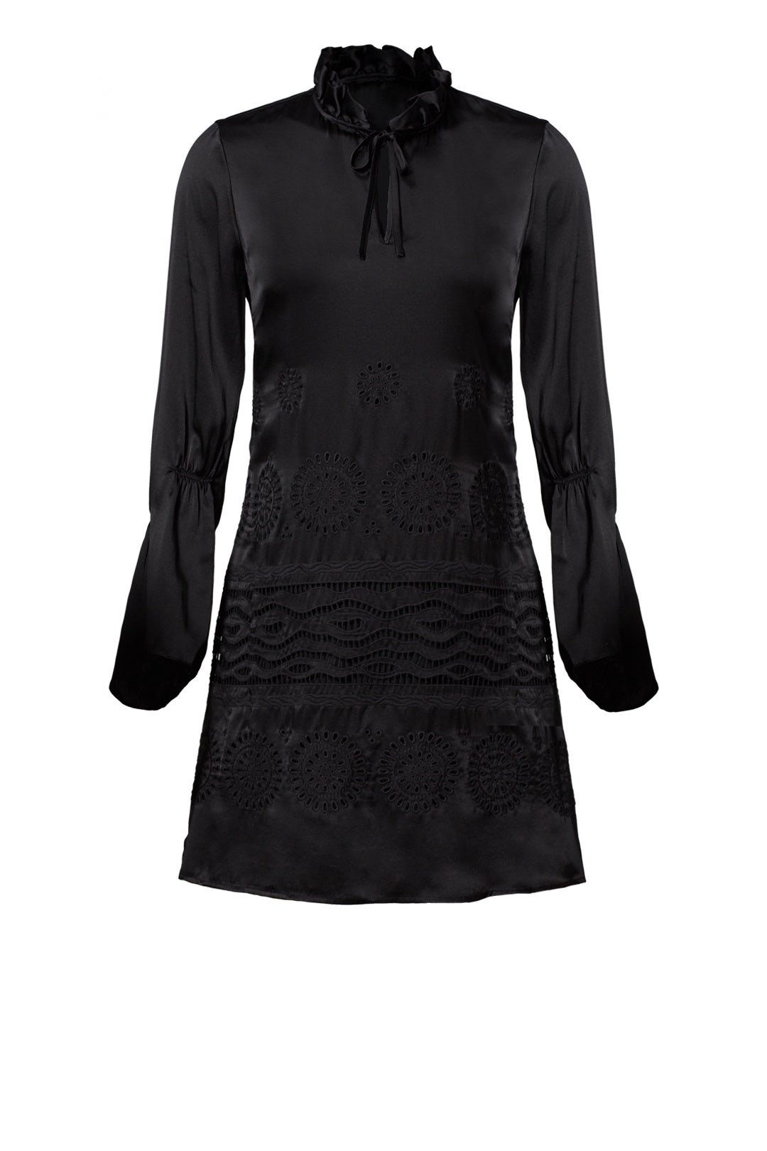 Black Eyelet Silk Dress by Derek Lam 10 Crosby 3