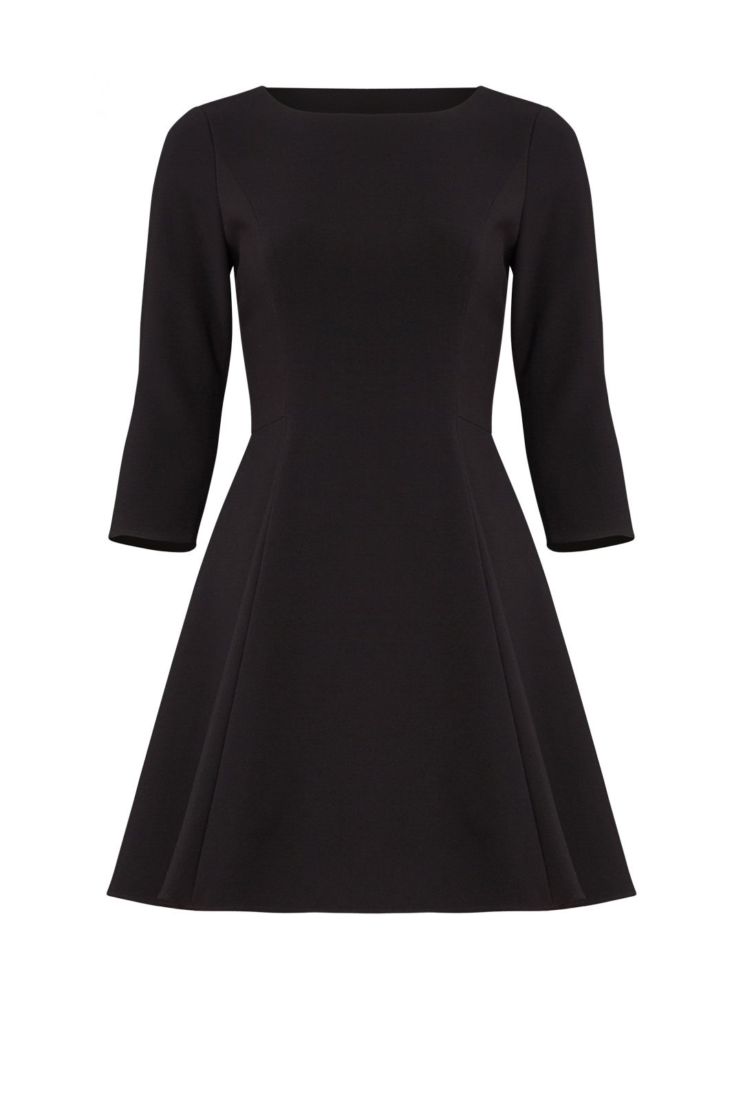 Elbow Sleeve Flare Dress by HALSTON