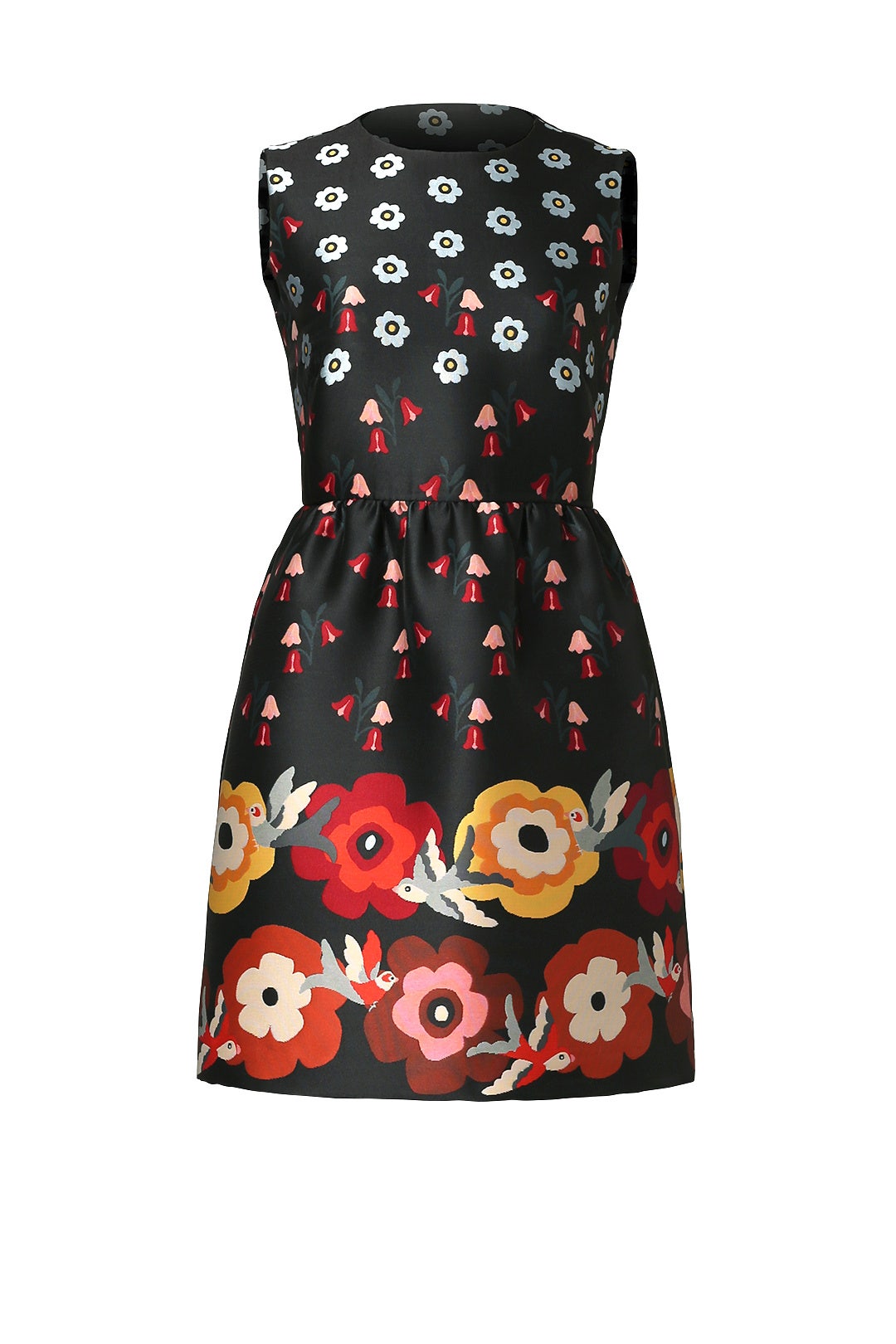 Floral Techno Jacquard Shift Dress by RED Valentino