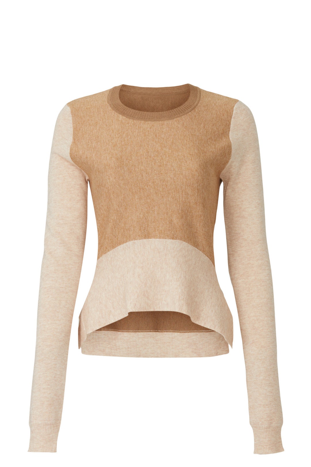 Colorblock Peplum Sweater by TOME x RTR