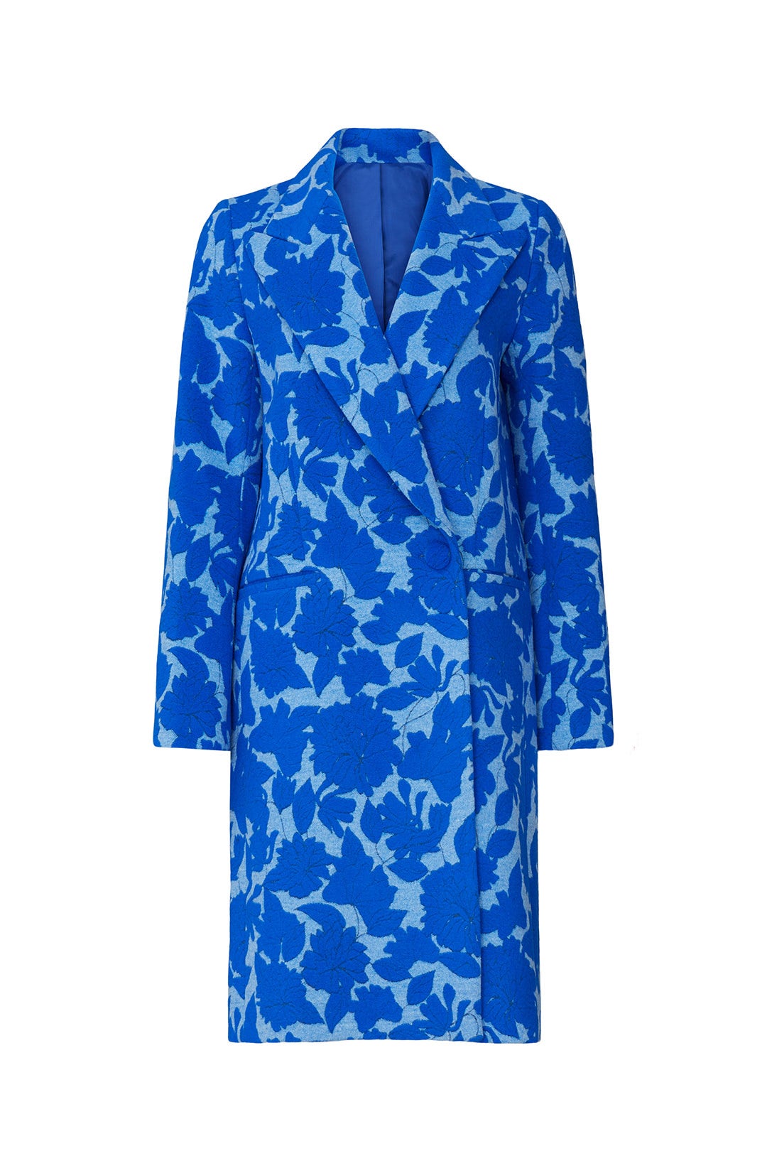 Blue Floral Coat by Victoria Victoria Beckham