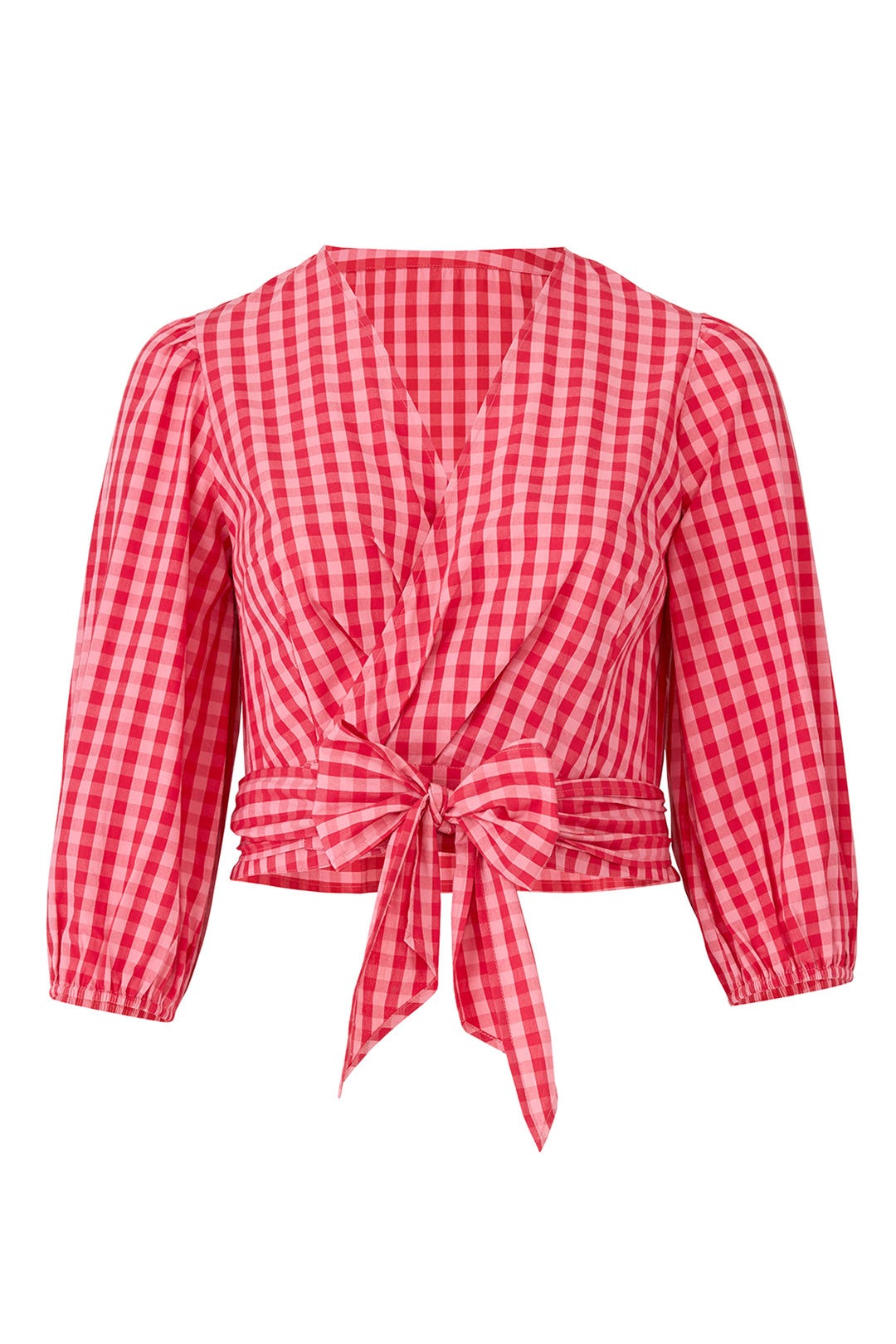 Gingham Wrap Top by Draper James X ELOQUII 3