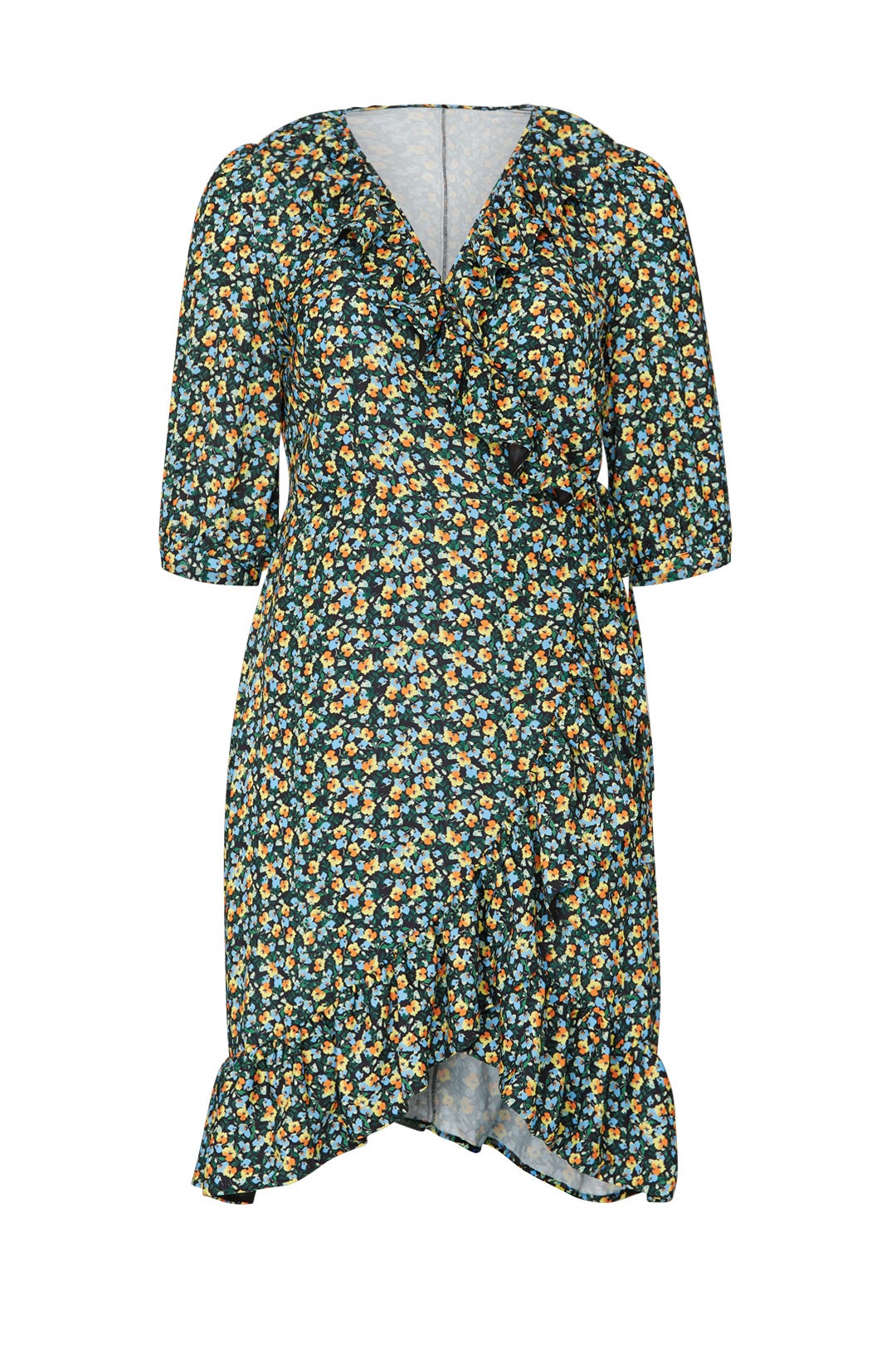 Floral Ruffle Wrap Dress by Jason Wu x ELOQUII