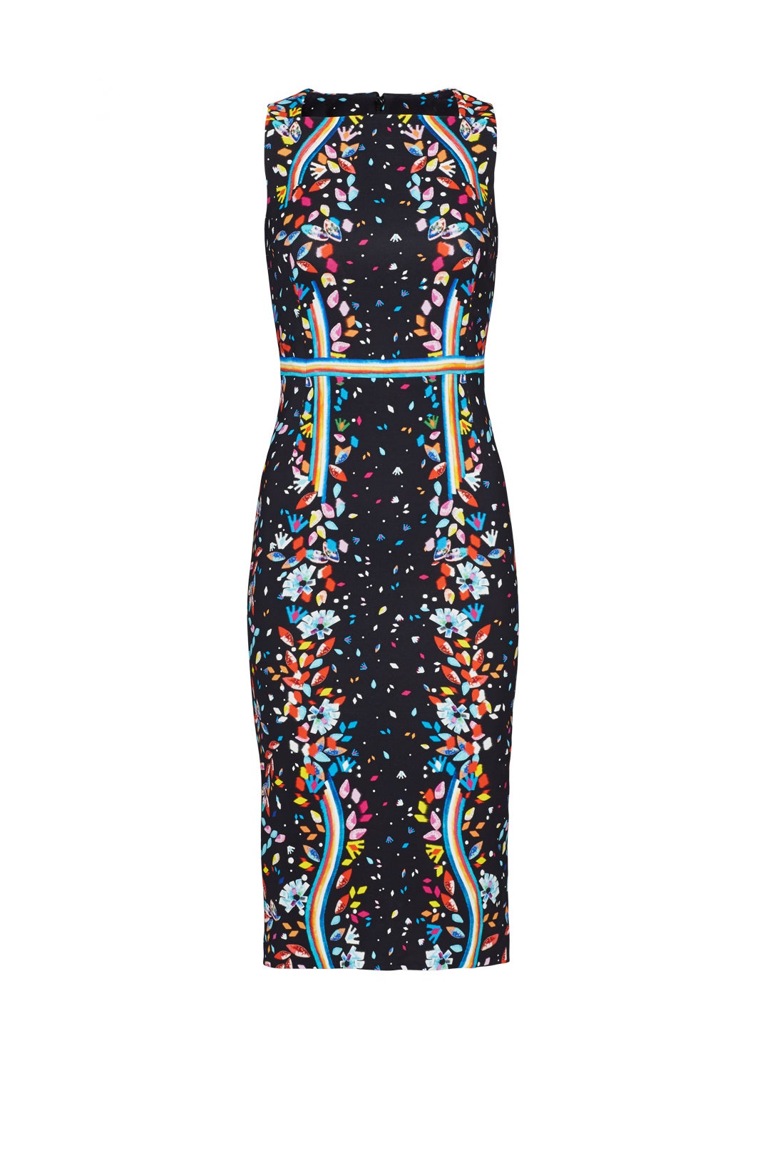 Black Rainbow Floral Dress by Peter Pilotto 3