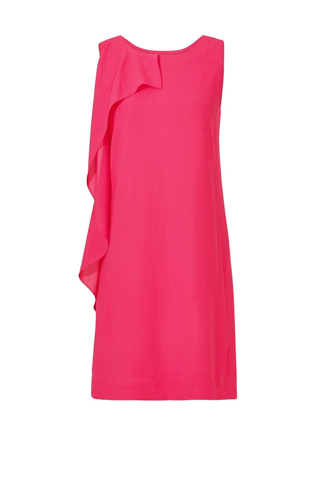 Hot Pink Ruffle Cocktail Dress by Slate & Willow for $60 | Rent the Runway