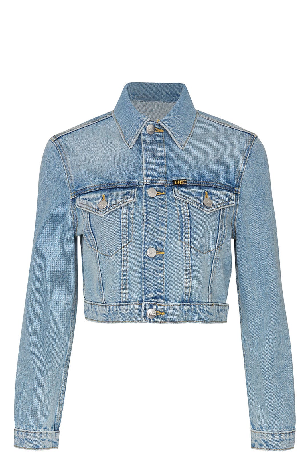 Cropped Trucker Denim Jacket by LEE for $25 | Rent the Runway