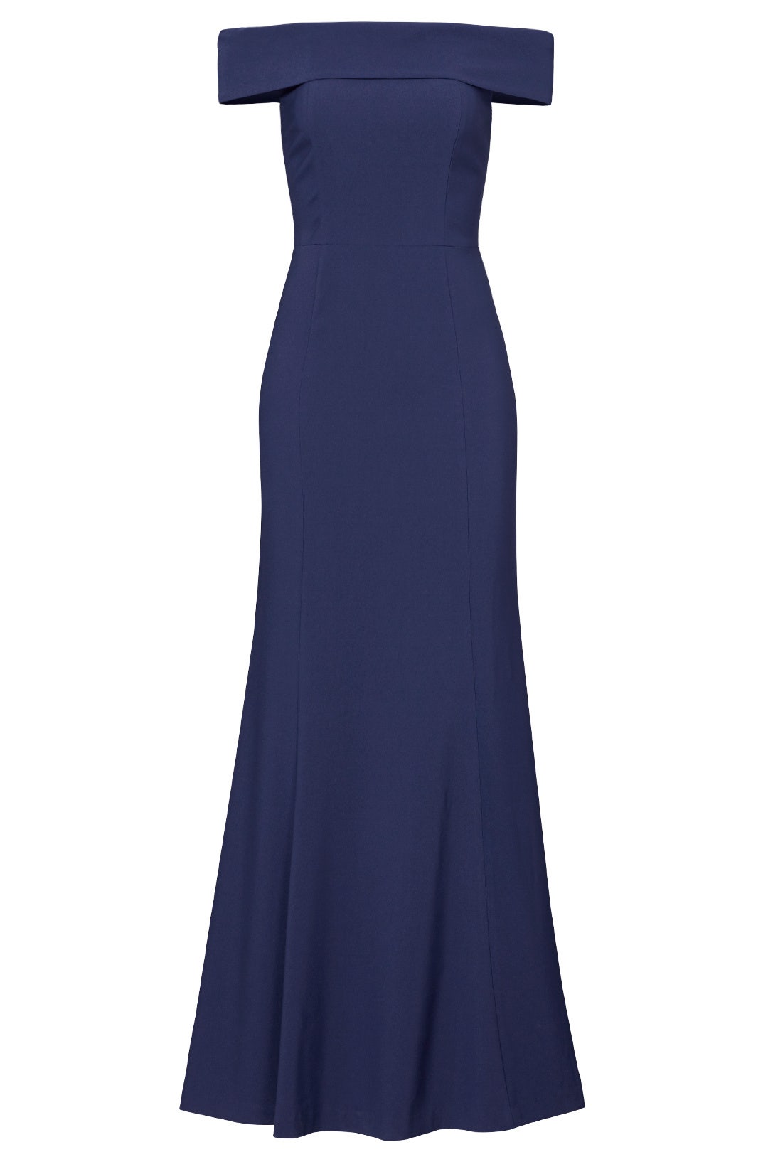 Navy Off Shoulder Gown by Laundry by Shelli Segal 3
