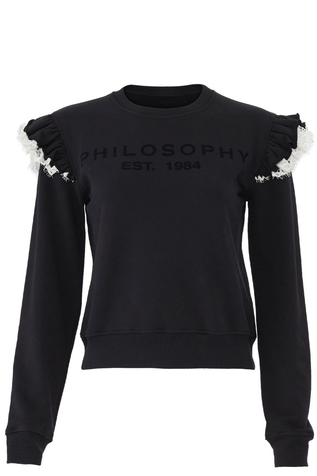 Black Philosophy Sweatshirt by Philosophy di Lorenzo Serafini