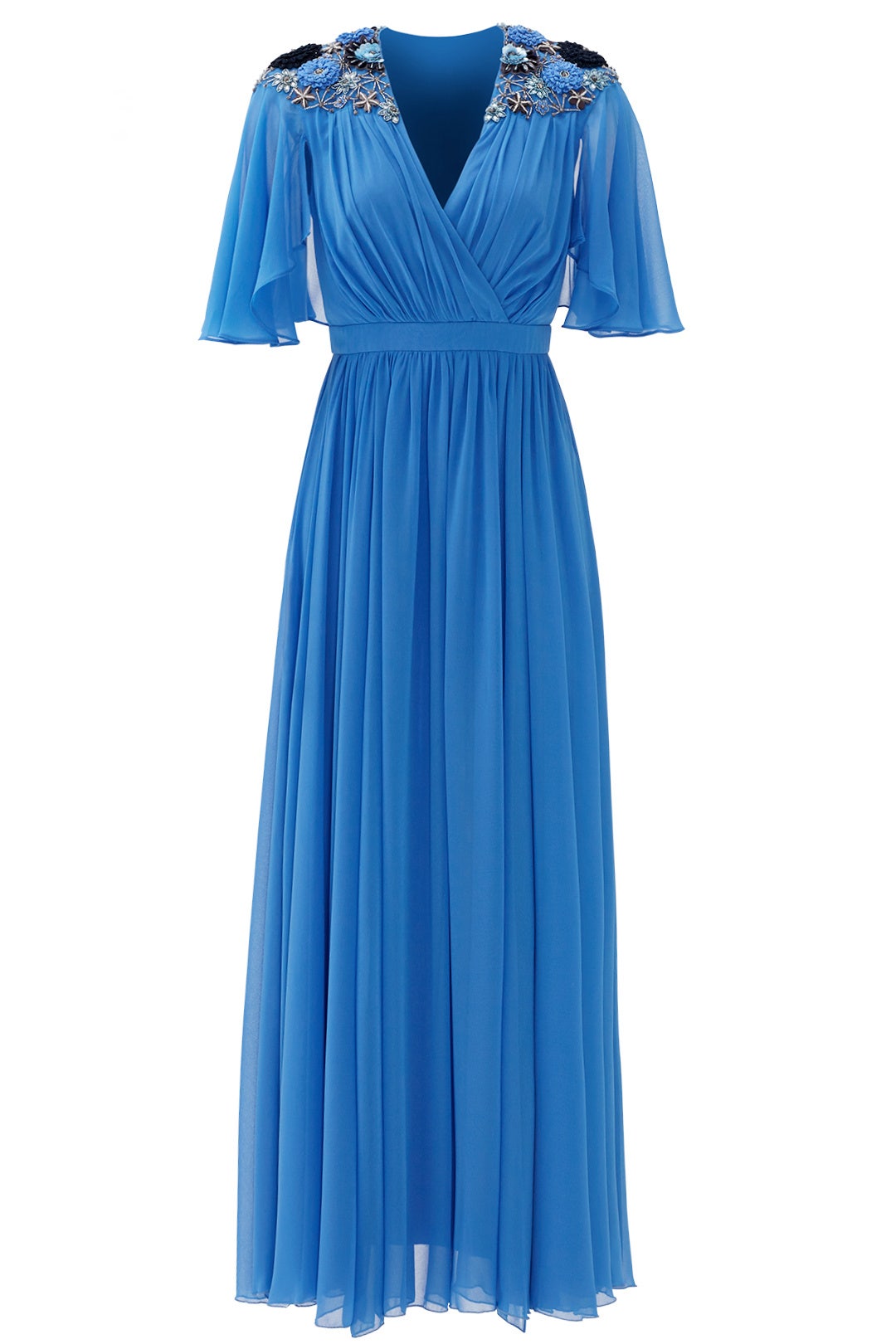 Blue Lupita Gown by Badgley Mischka 3