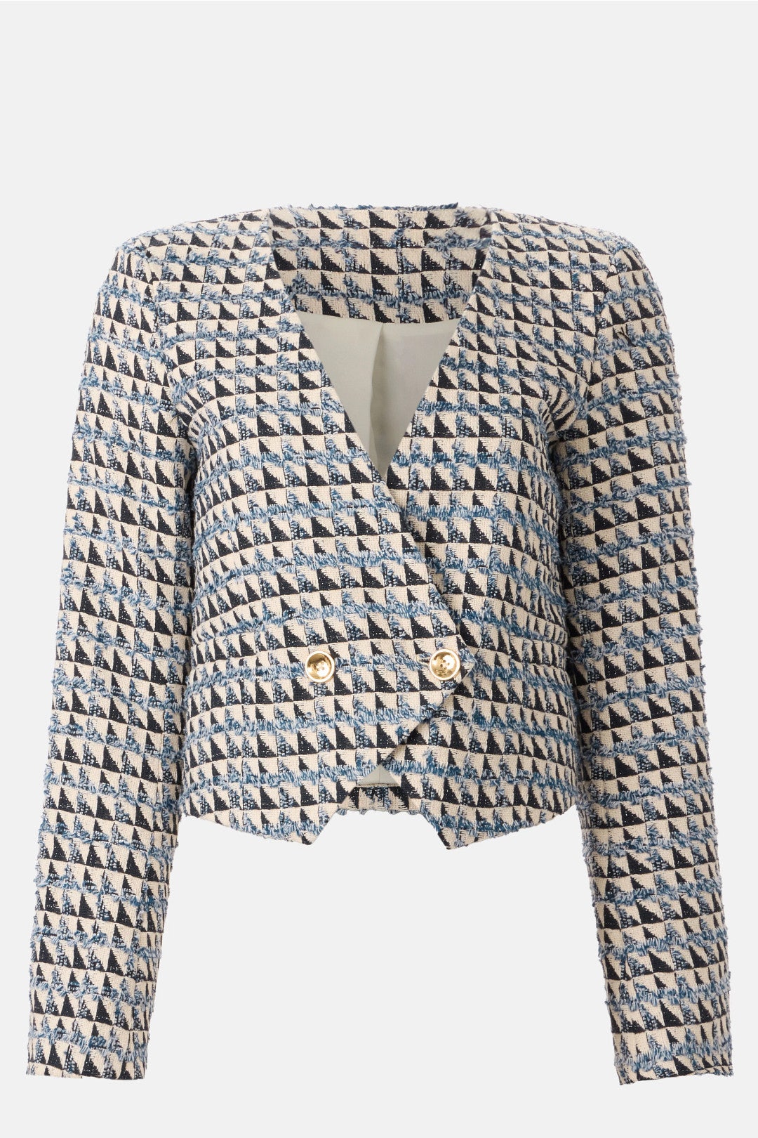 Double Breasted Collarless Jacket by Derek Lam 10 Crosby x RTR 4