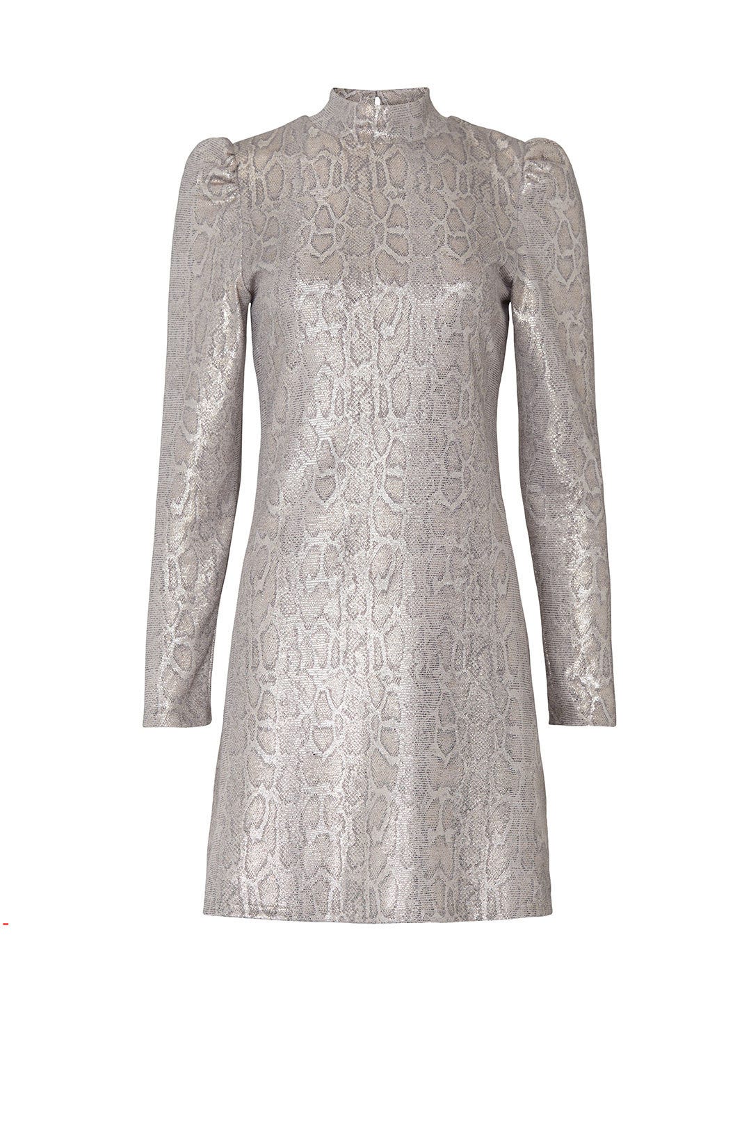 Metallic Snake Puff Sleeve Dress by Slate & Willow