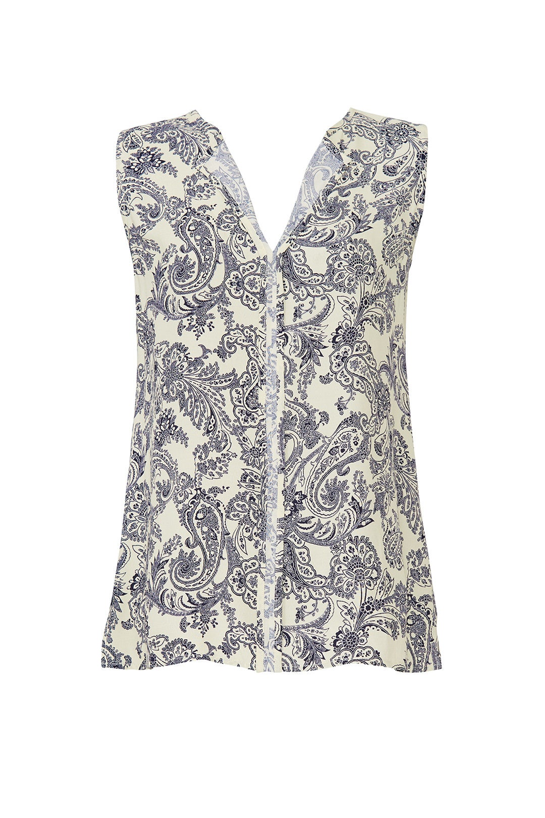 Paisley Lily Pleated Back Top by B Collection by Bobeau
