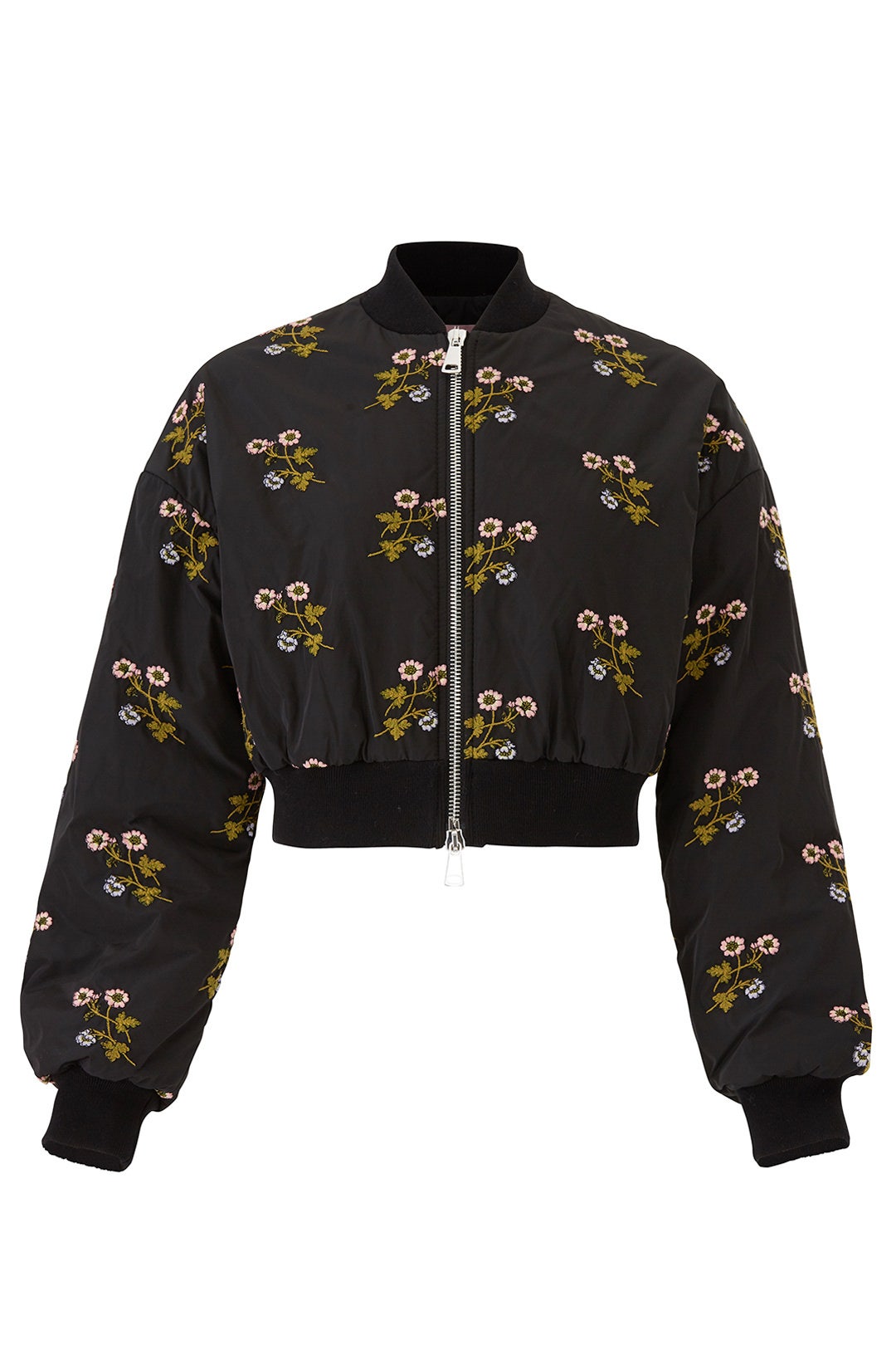 Cropped Floral Bomber by Giamba
