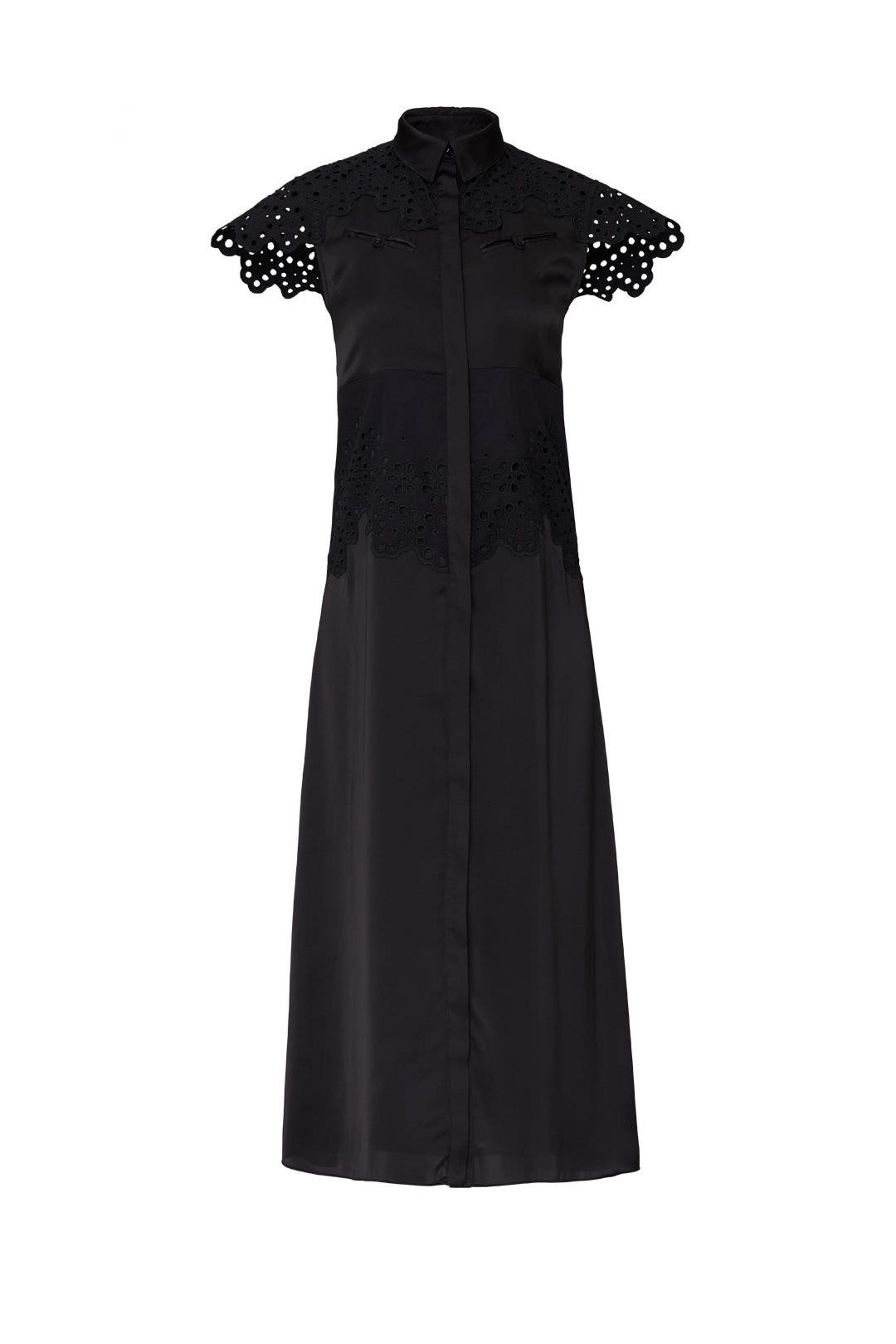 Eyelet Sleeve Dress by Rabanne