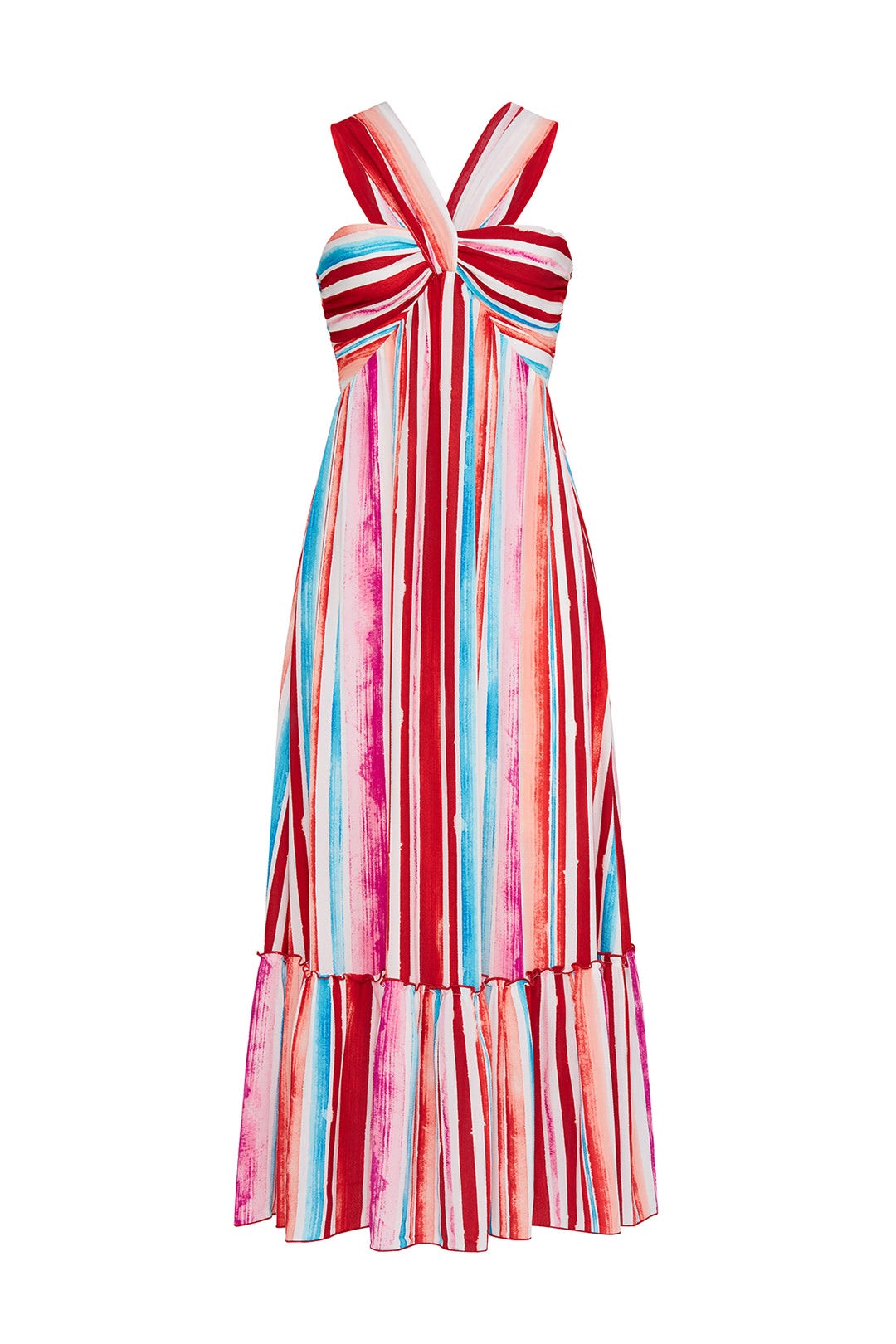 Striped Halter Maxi  by Slate & Willow