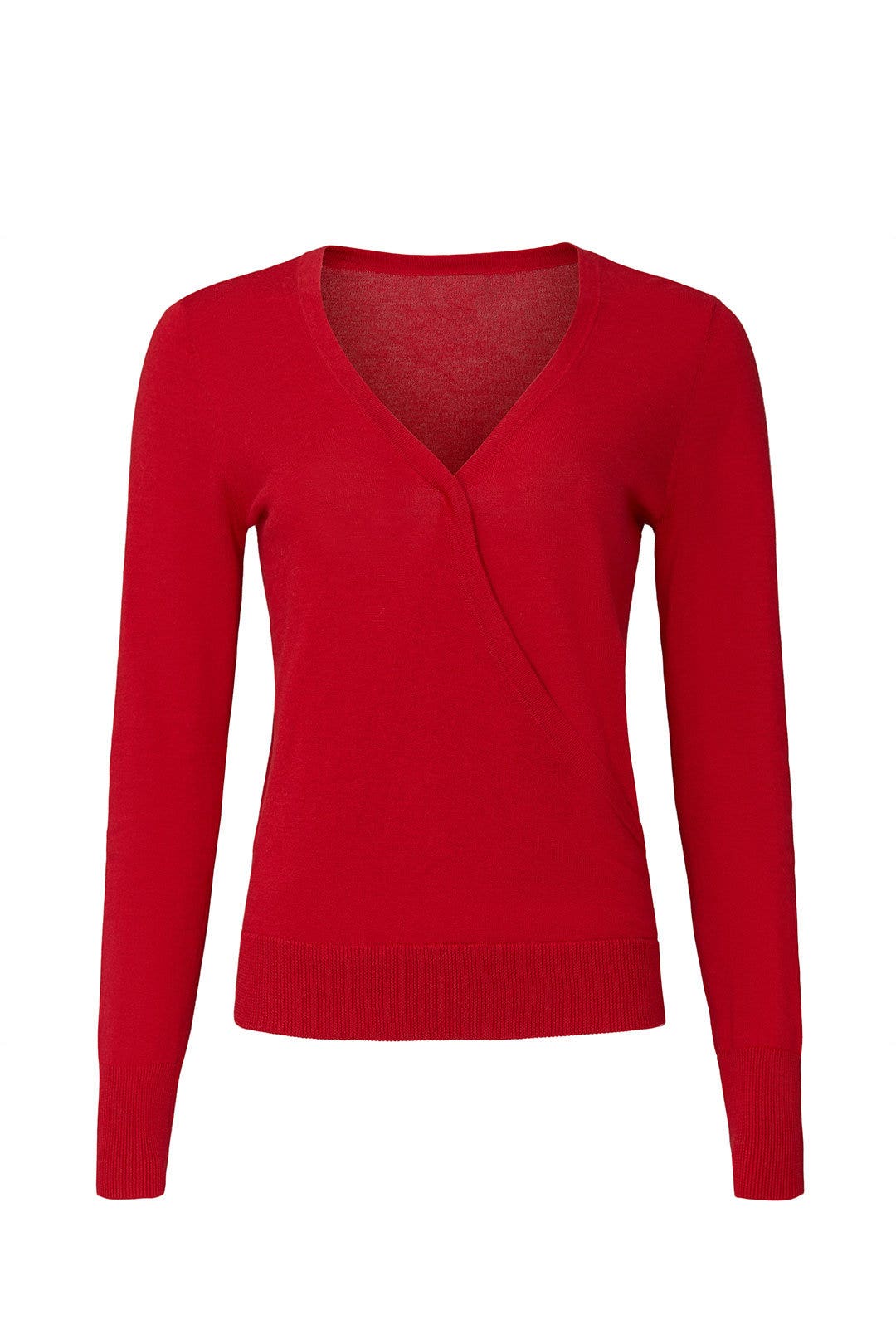 Red Surplice Sweater by Halogen