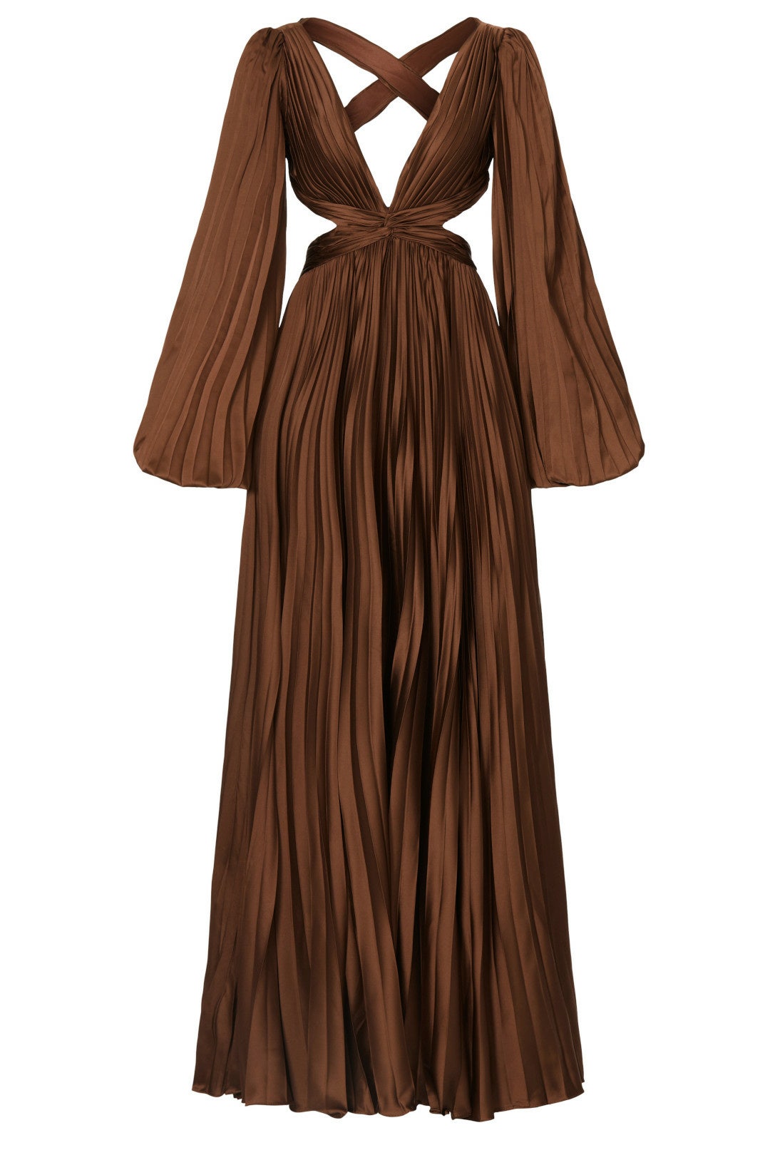 Pleated Cutout Gown by Ieena for Mac Duggal 4