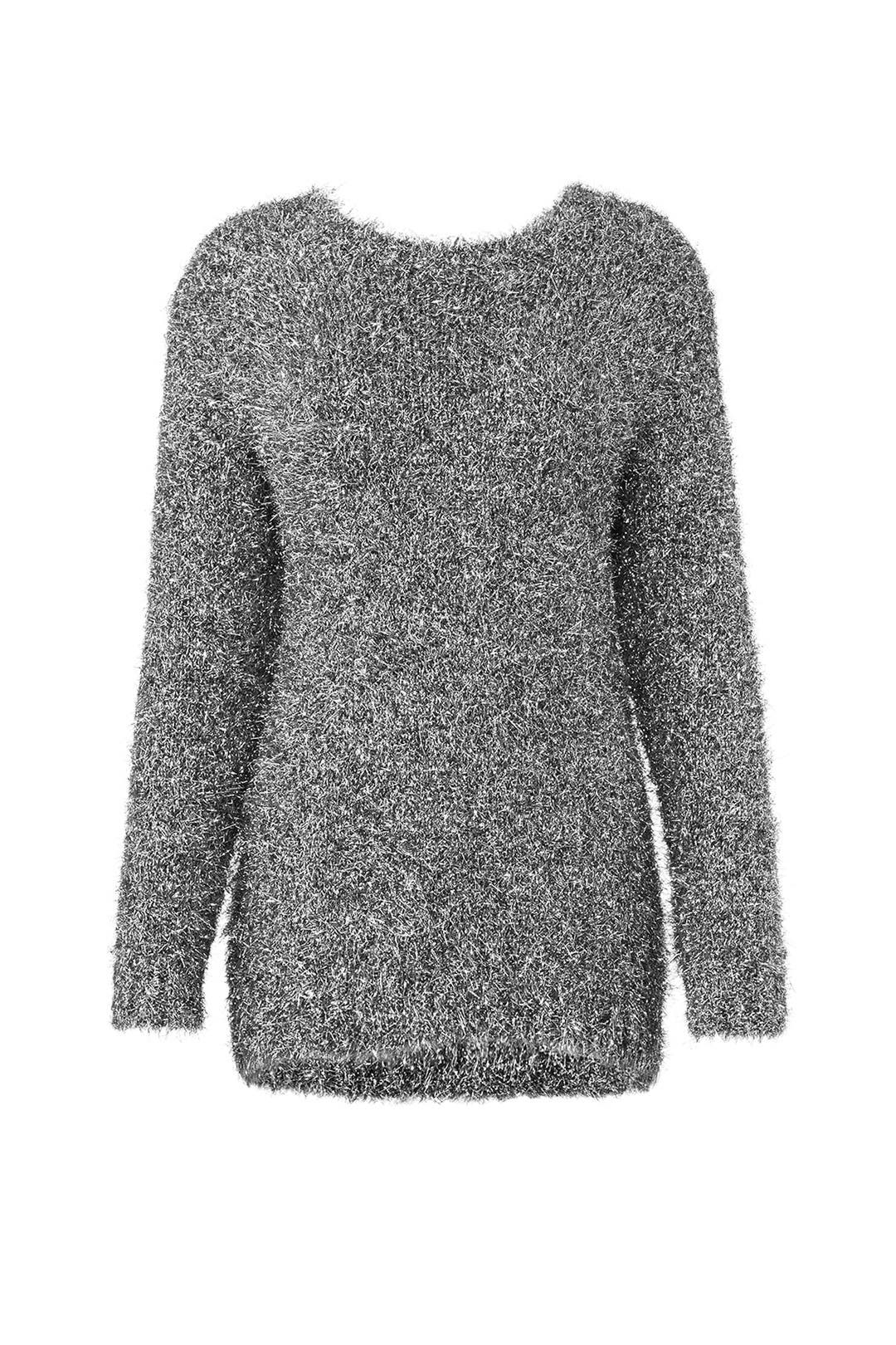 Silver Fringe Sweater by Milly 4