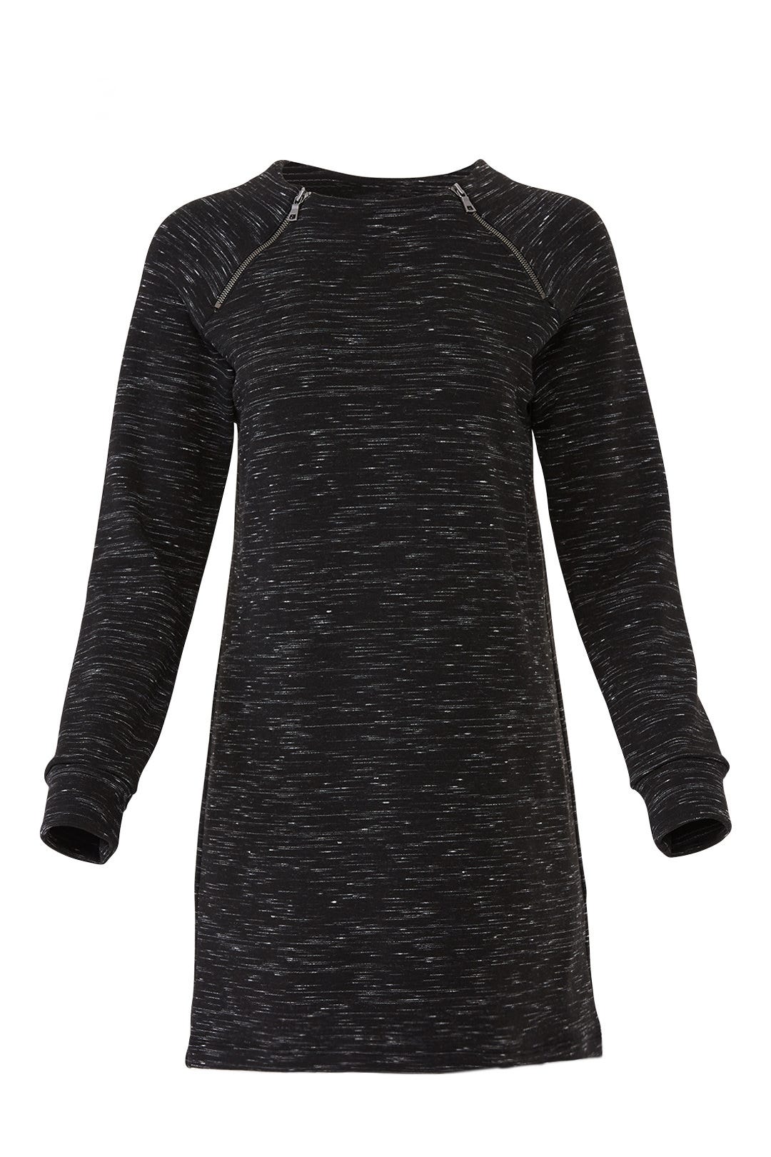 Zip Neck Sweatshirt Dress by Fifteen Twenty