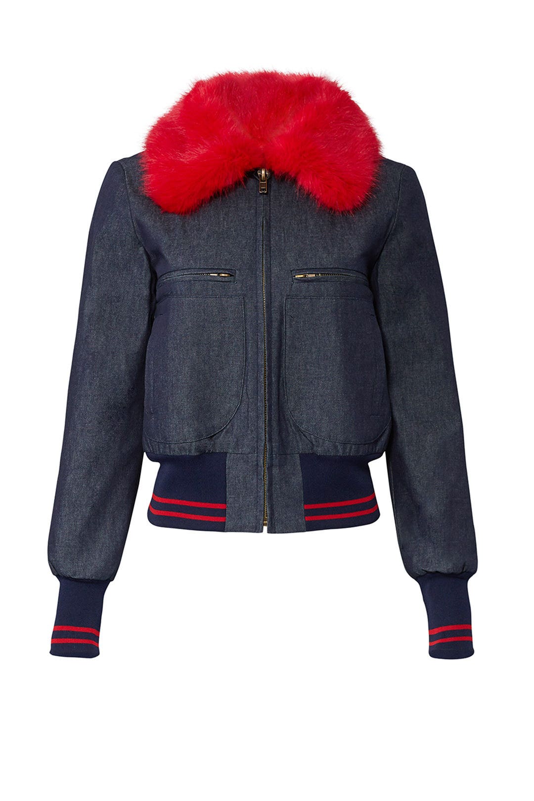 Dark Denim Bomber by Harvey Faircloth 3