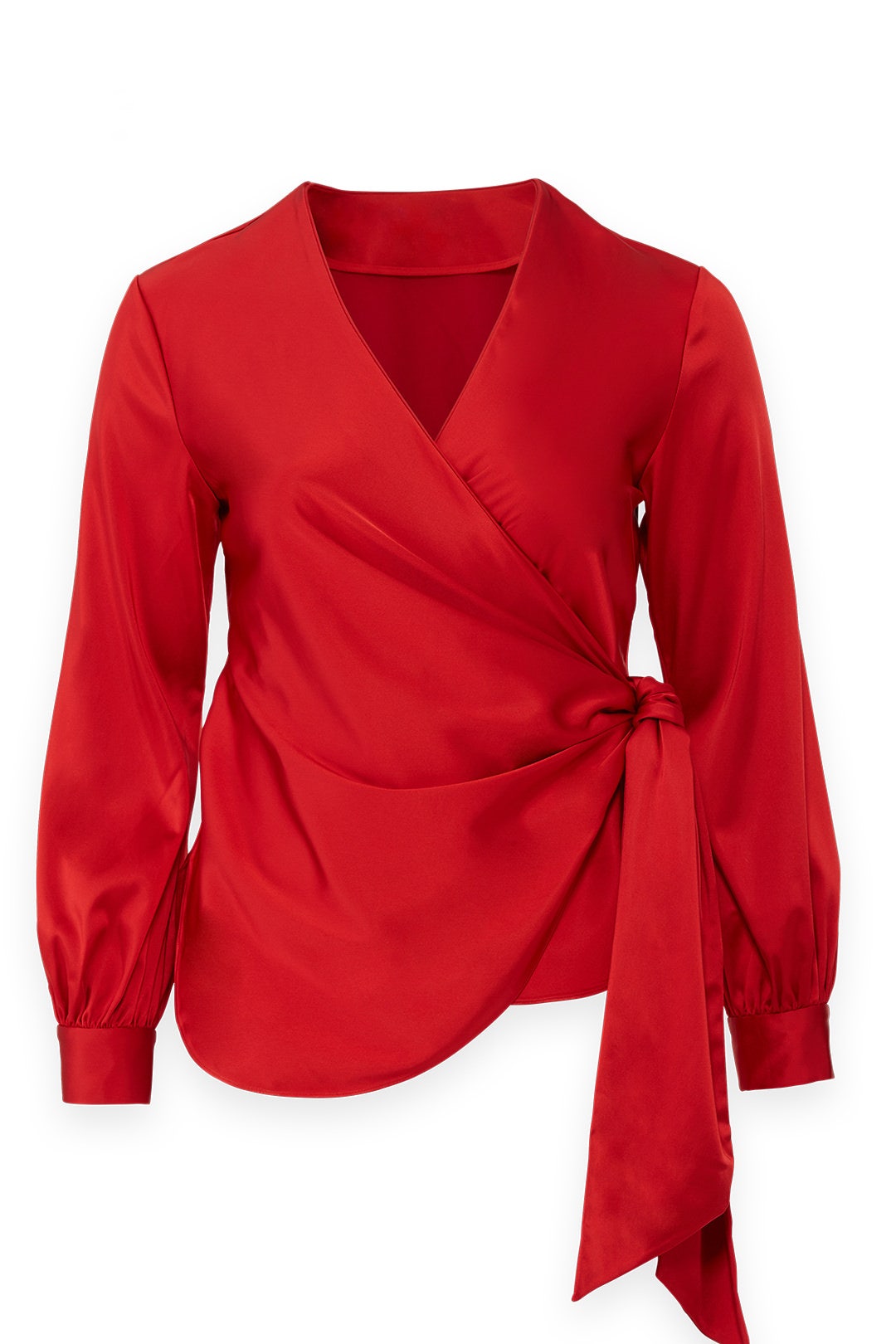 Satin Tie Front Top by SIMKHAI 3