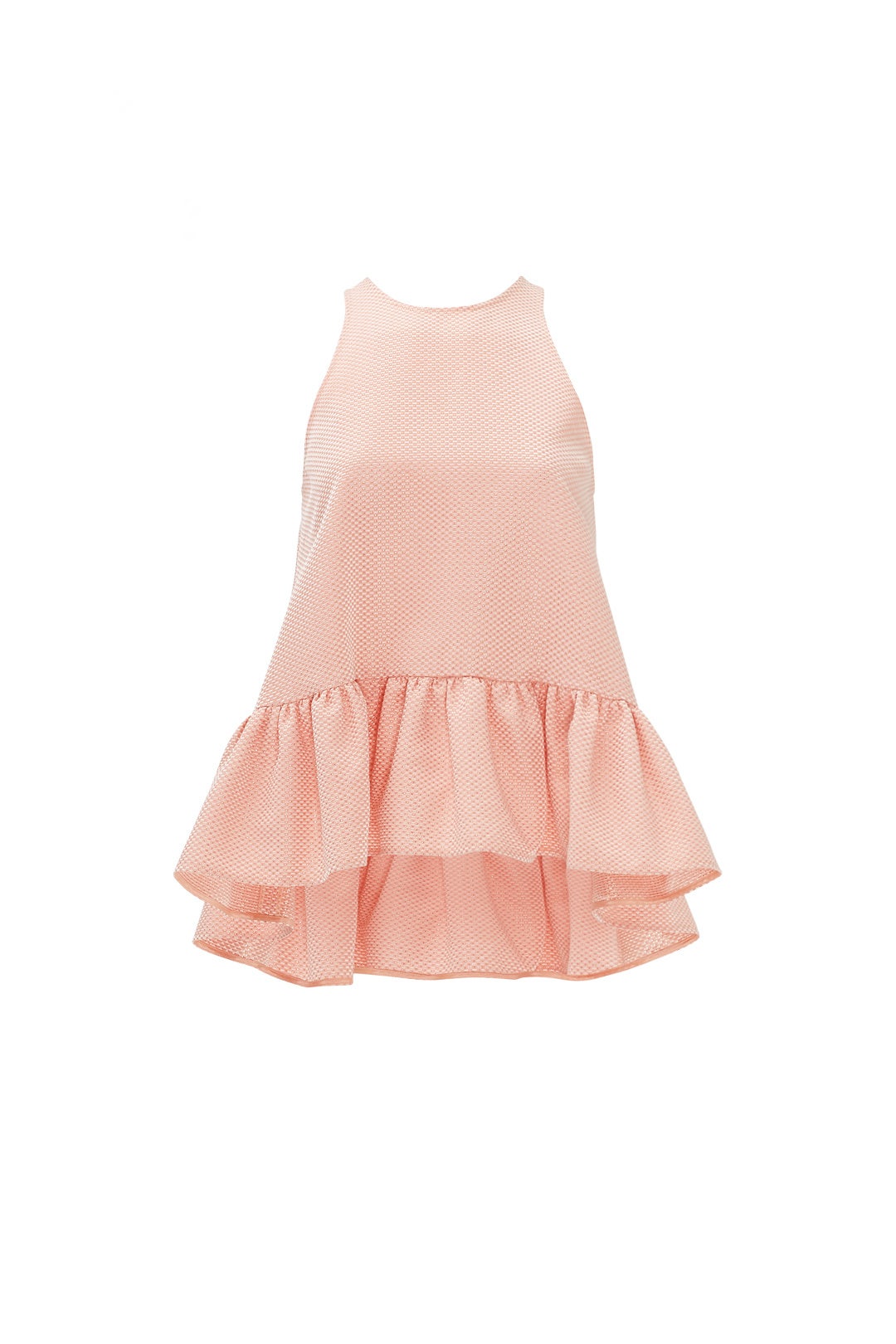 Pink Amy Racerback Ruffle Top by nha khanh 3