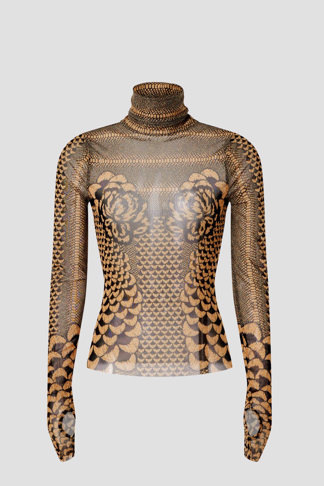 Printed Zadie Mesh Top by AFRM | Rent the Runway