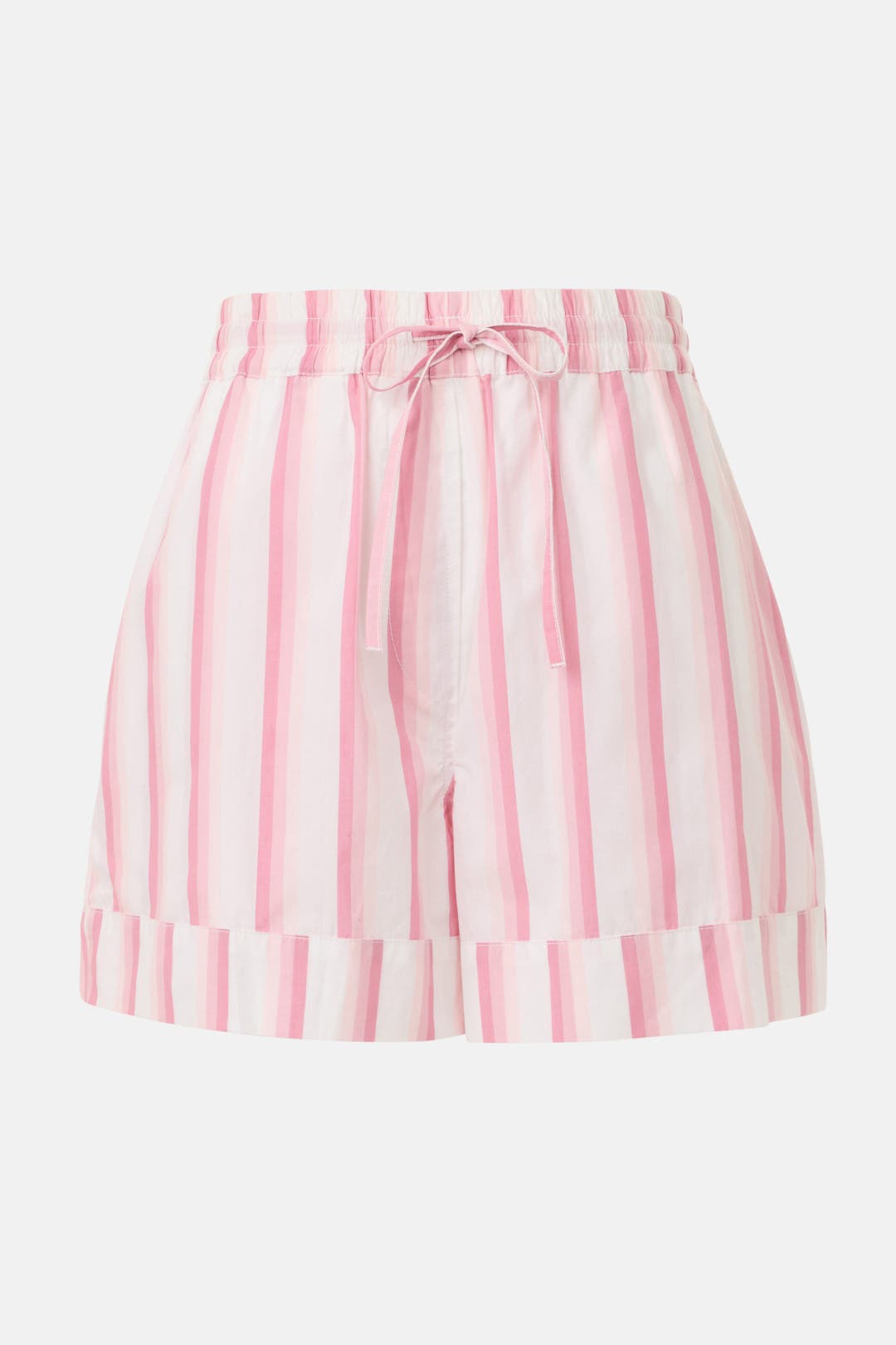 Striped Drawstring Shorts by GANNI x RTR | Rent the Runway
