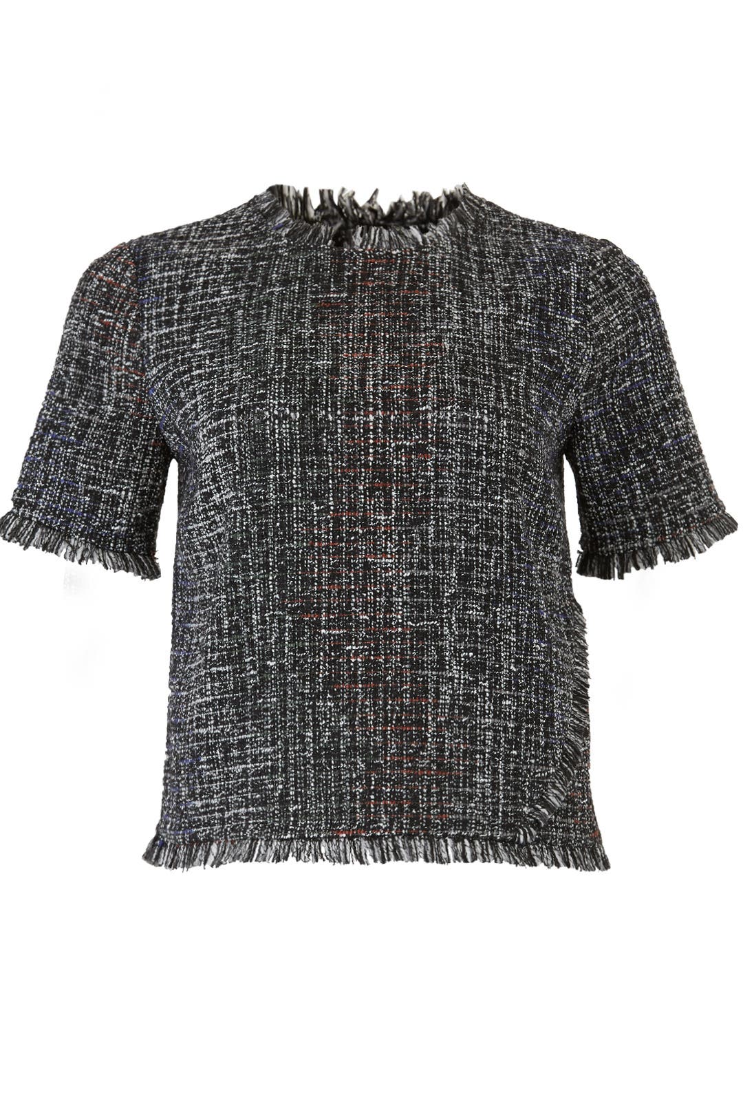 Tati Tweed Fringe Top by Greylin for $30 | Rent the Runway