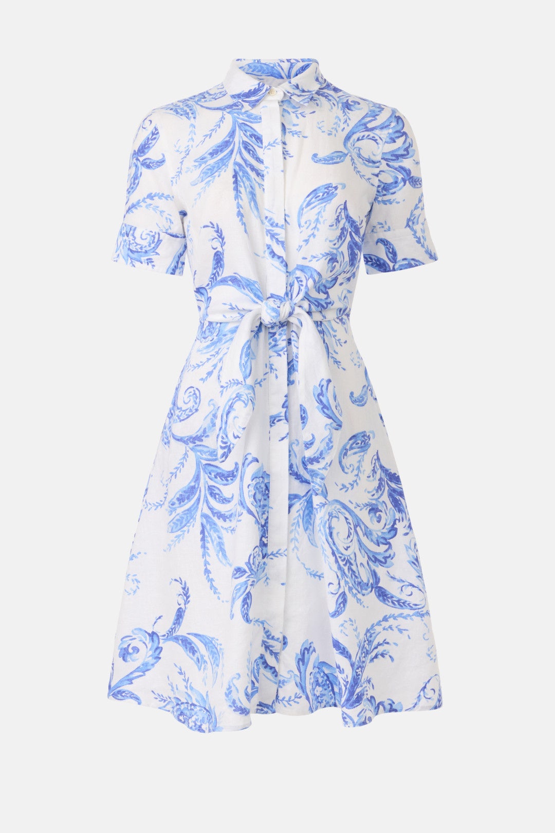 Paisley Tie Front Linen Shirtdress by Lauren Ralph Lauren 5