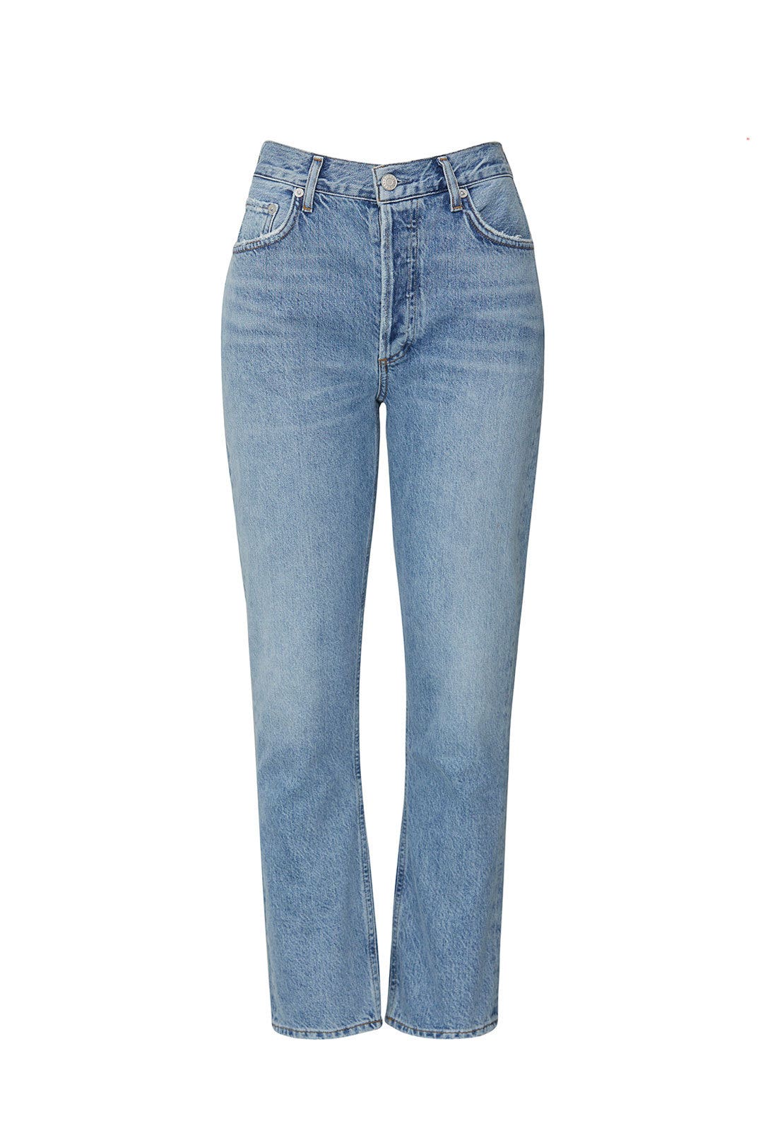 Cropped Rigid High Rise Riley Jeans by AGOLDE