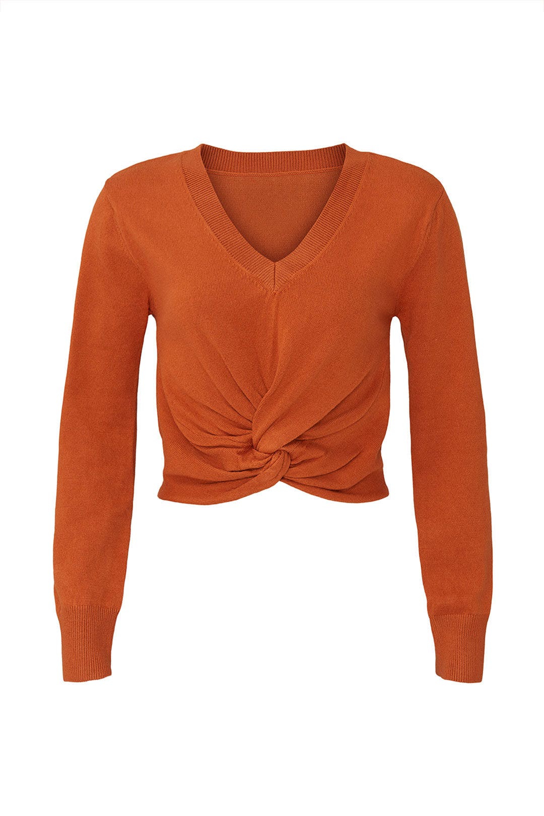 Camel Front Twist Sweater by J.O.A. 4