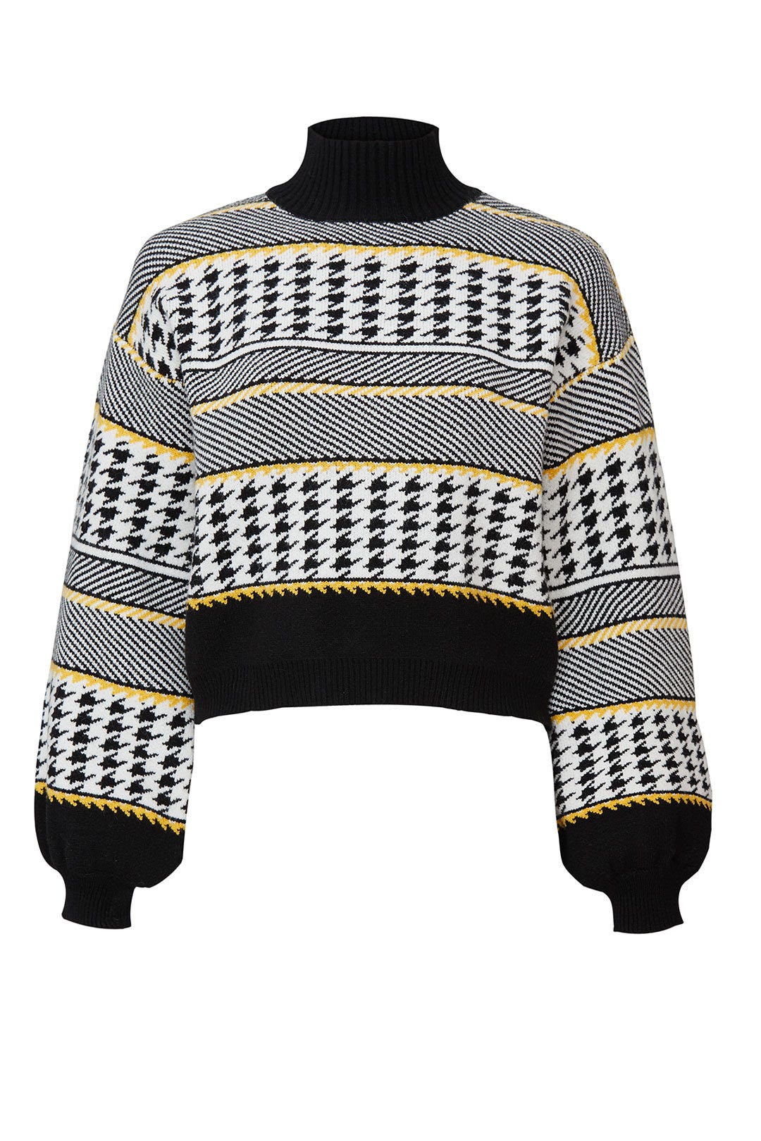 Printed Mock Neck Sweater by Louna