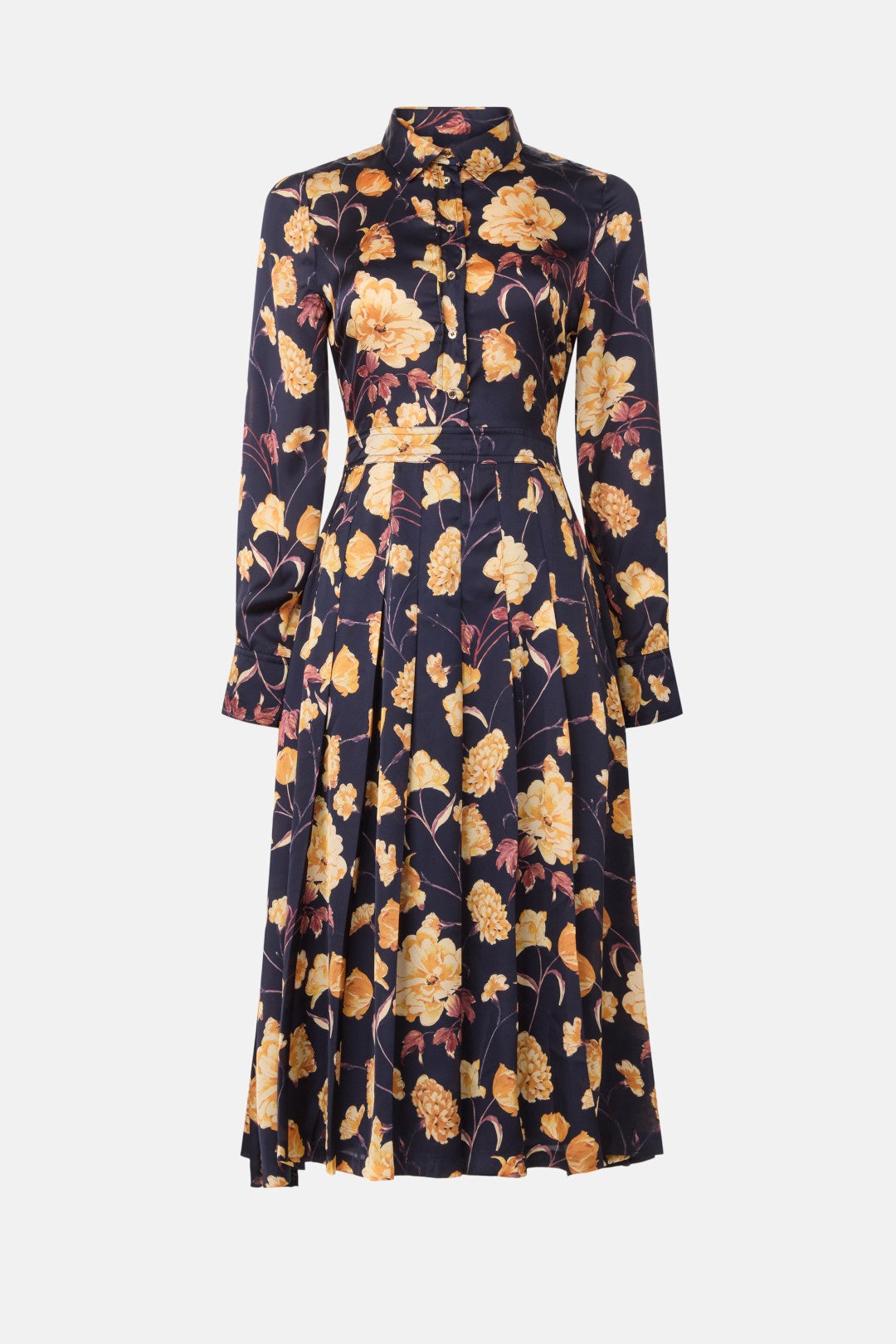 Button Down Pleated Dress