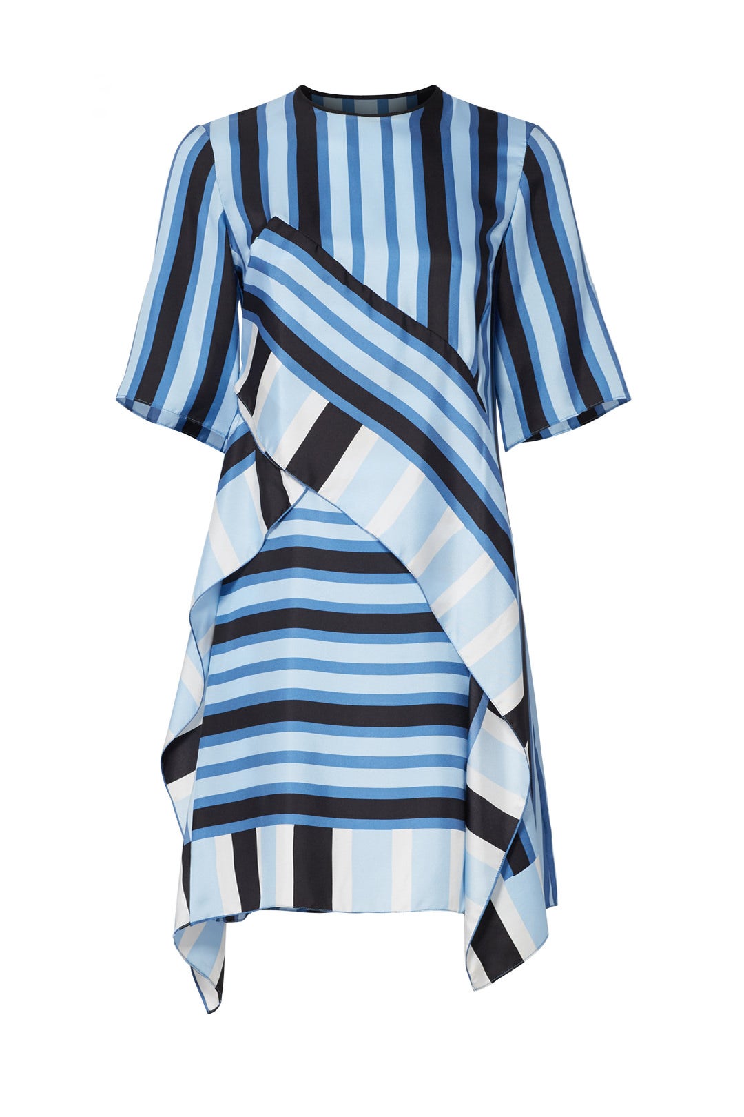 Blue Stripe Shift Dress by Diane von Furstenberg