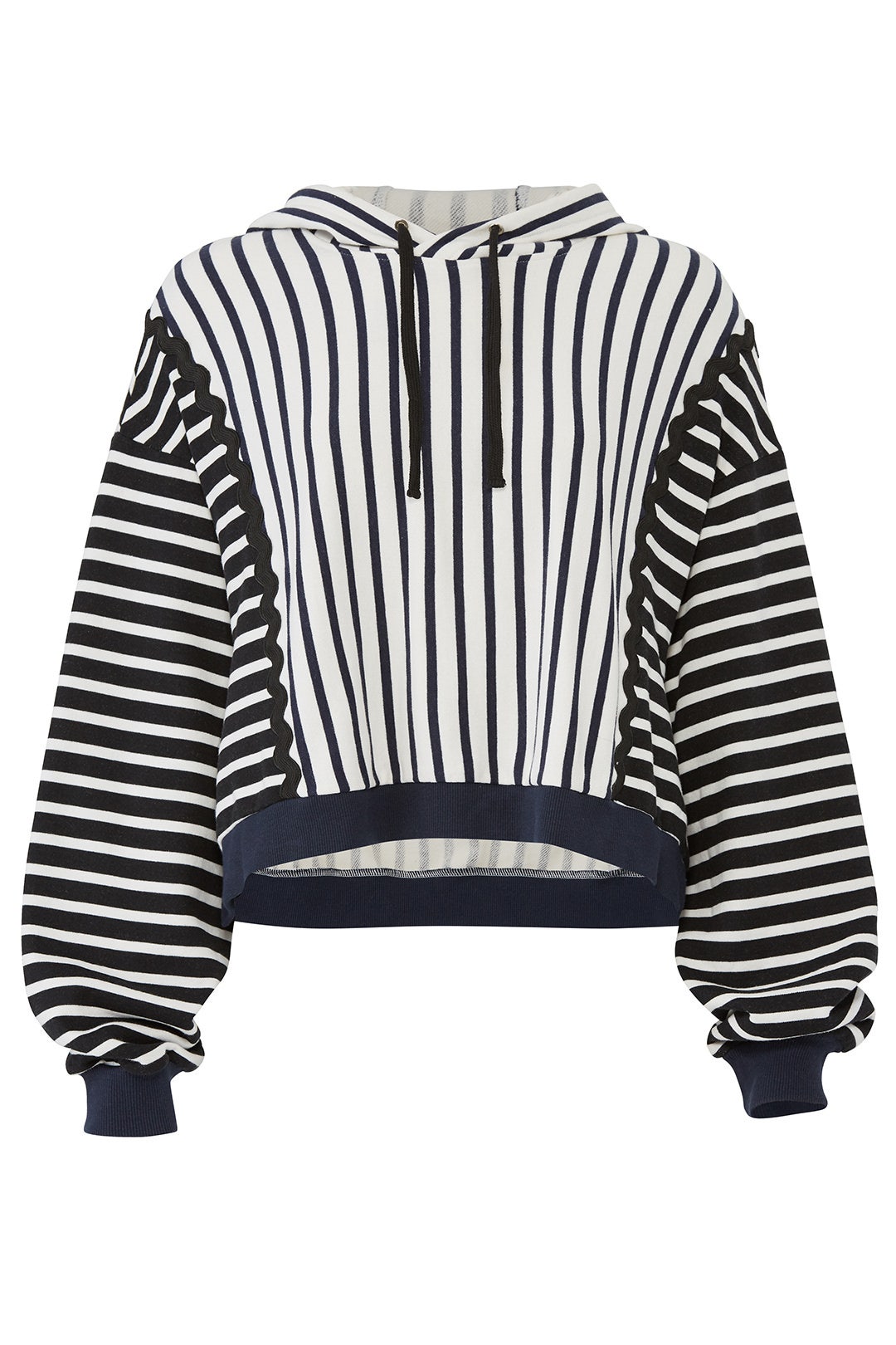 Zig Zag Stripe Hoodie by SIMKHAI 3